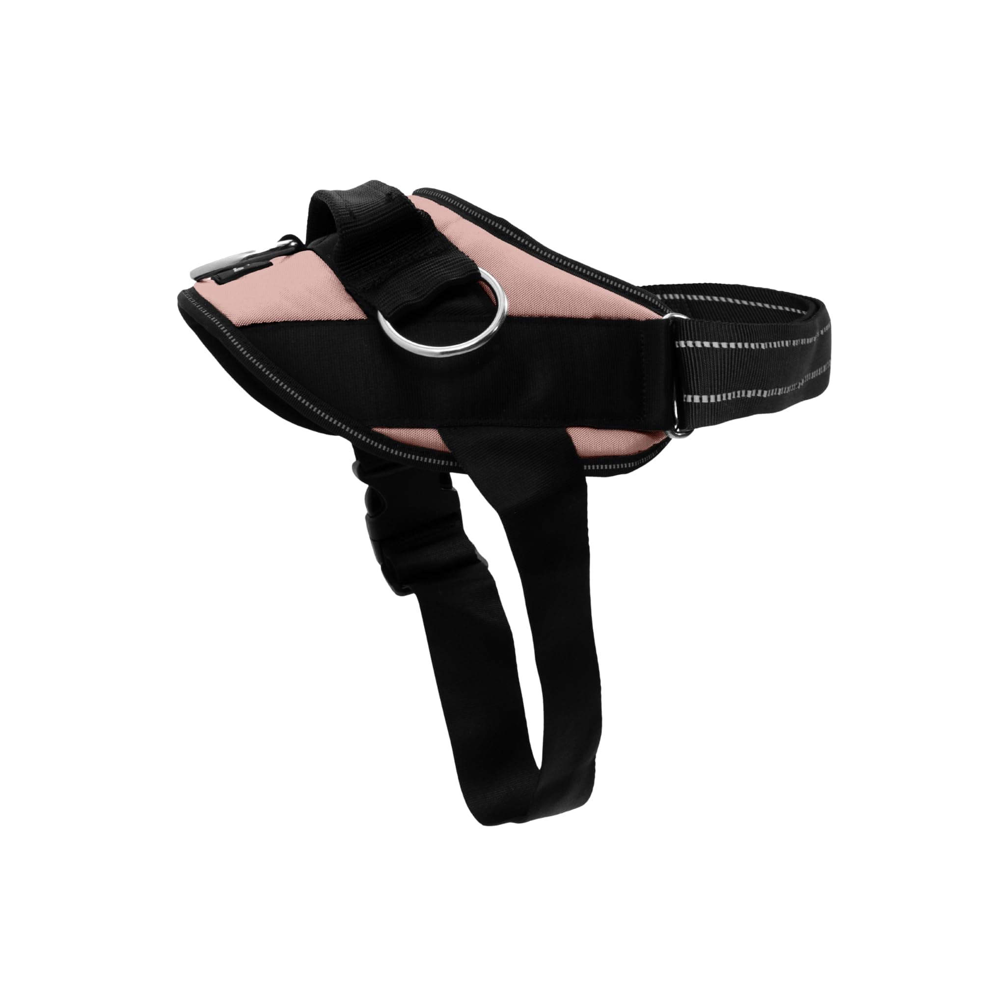 ShawnCo Essential Dog Harness, No-Pull Pet Vest with 3 Leash Clips, No Choke, Reflective, Adjustable and Padded, for Easy Walking and Training for Small, Medium and Large Dogs (Rose Gold, L)