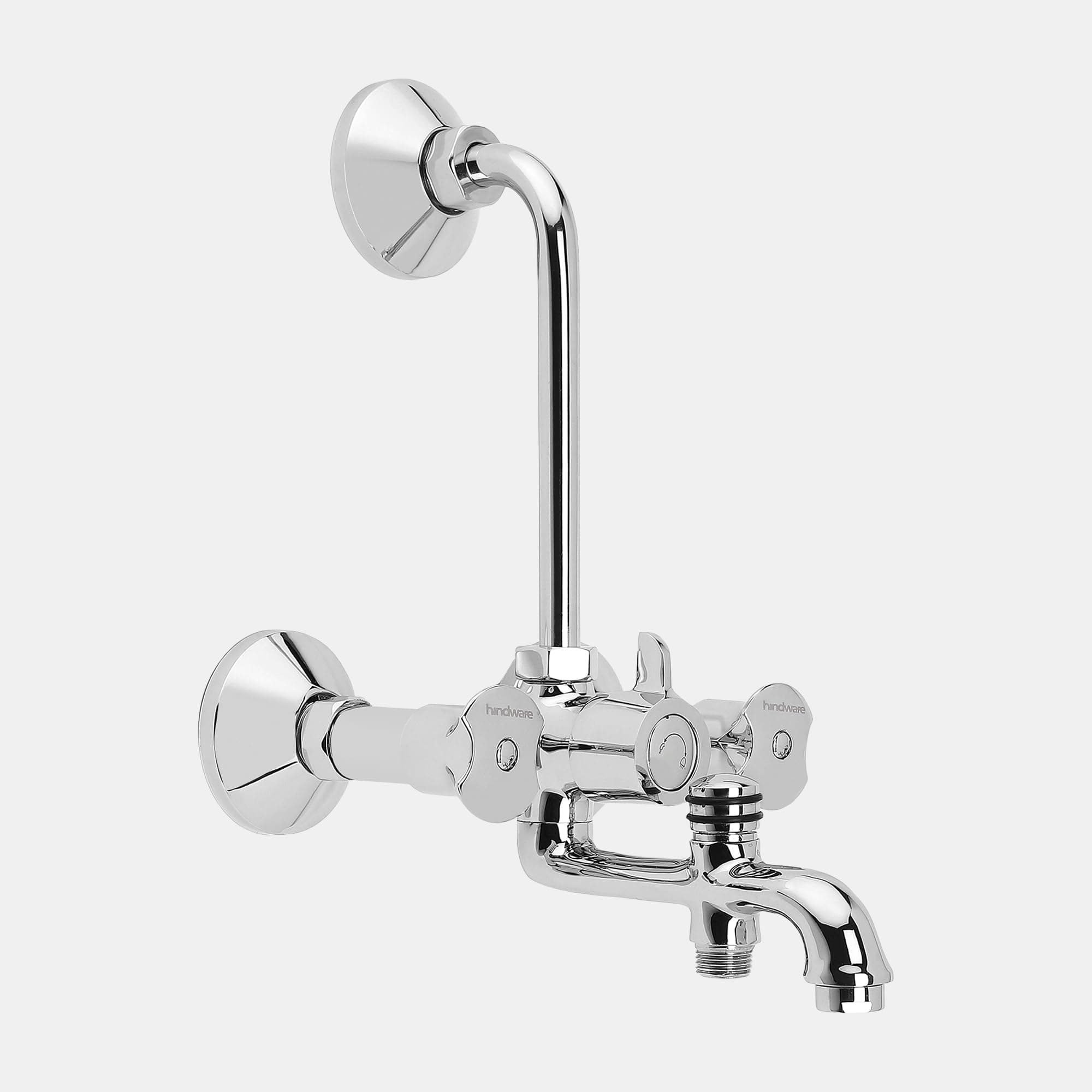 Lyra F920039CP 3-in-1 Brass Wall Mixer for Bathroom (Chrome Finish)