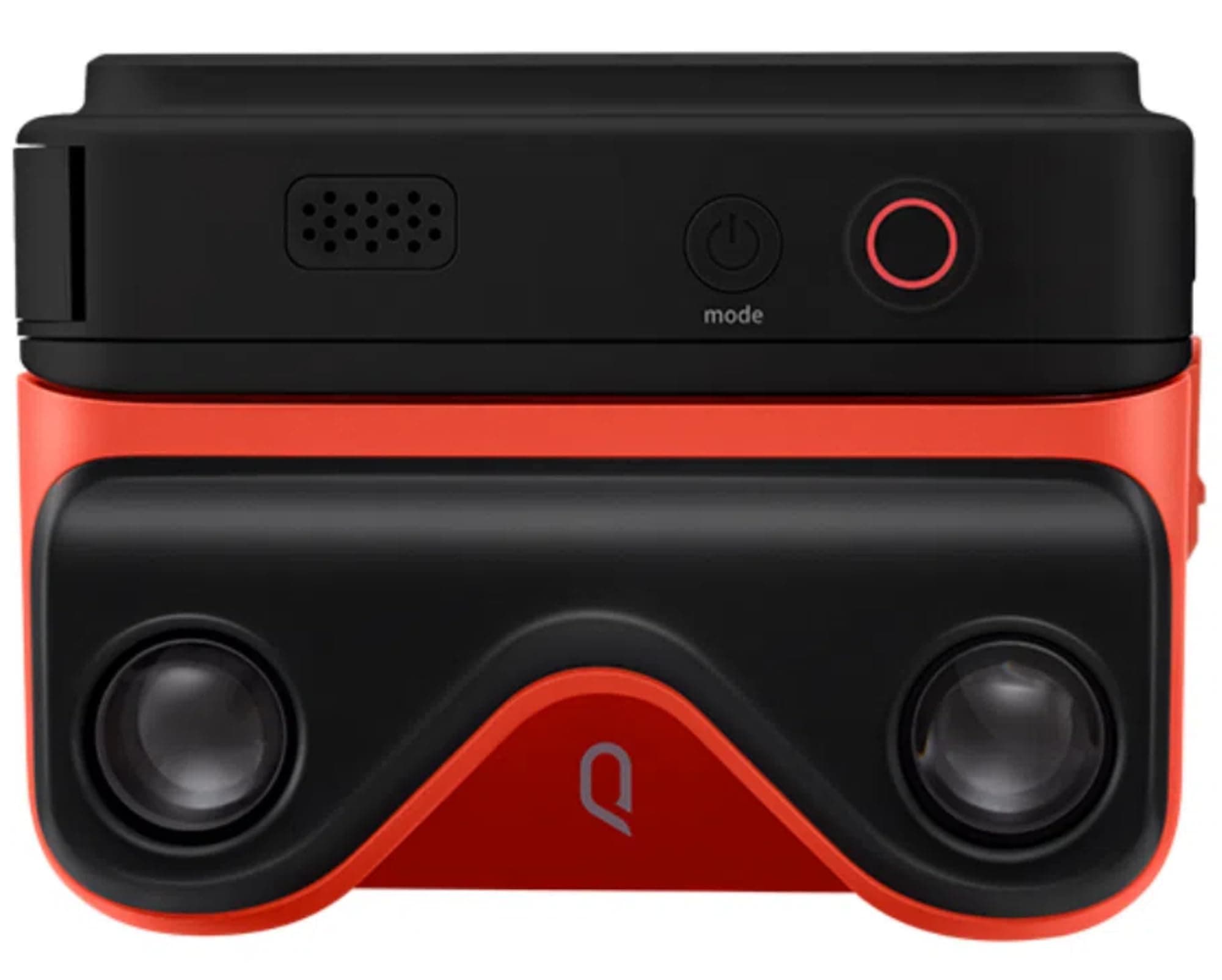 KanDao QooCam Ego - Viewer-Integrated 3D VR Camera, 4K 60fps Videos Stereoscopic Instant Display, for Travel, Party, VR Content-Created Device, Compatible AR Glasses, Black Camera & Red 3D Viewer.