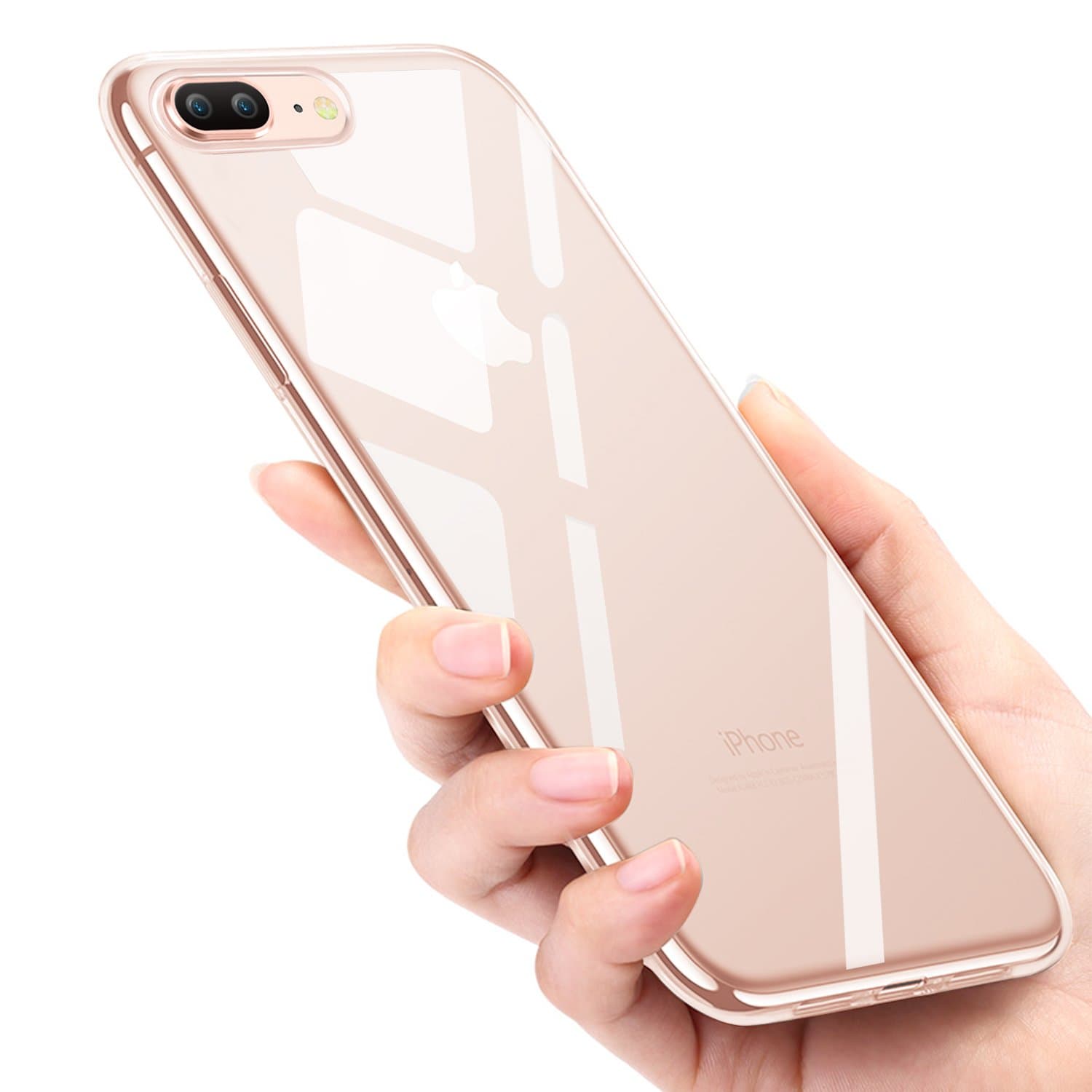 KKtick iPhone 8 Plus / 7 Plus, protective case for Apple iPhone 8 Plus, scratch resistant plating, thermoplastic polyurethane bumper case