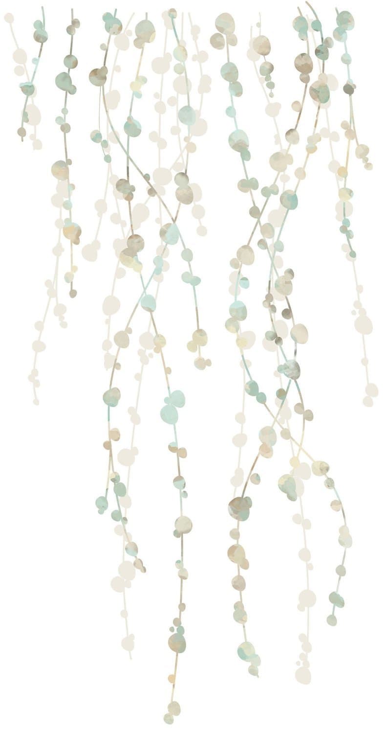 RoomMates RMK2394SCS Hanging Vine Green Watercolor Peel and Stick Wall Decals