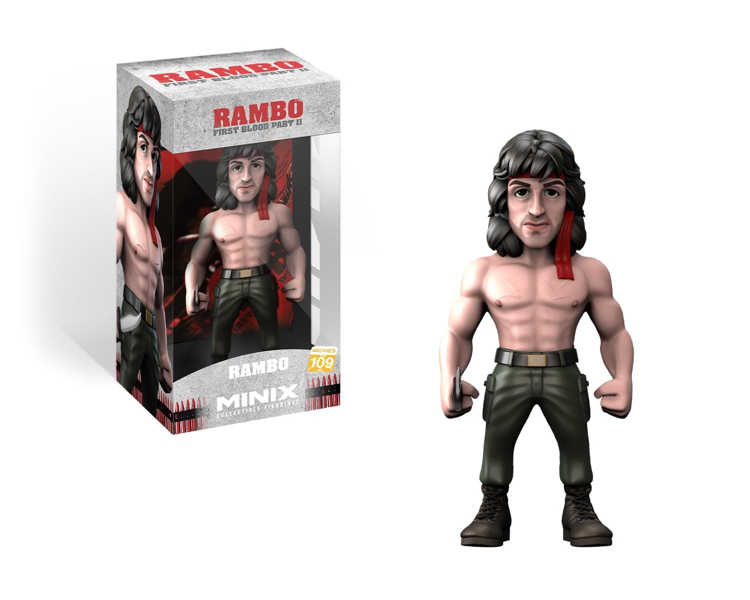 Minix - Movie #109 - Rambo - Rambo with Bandana - Collectible Figure 12 cm