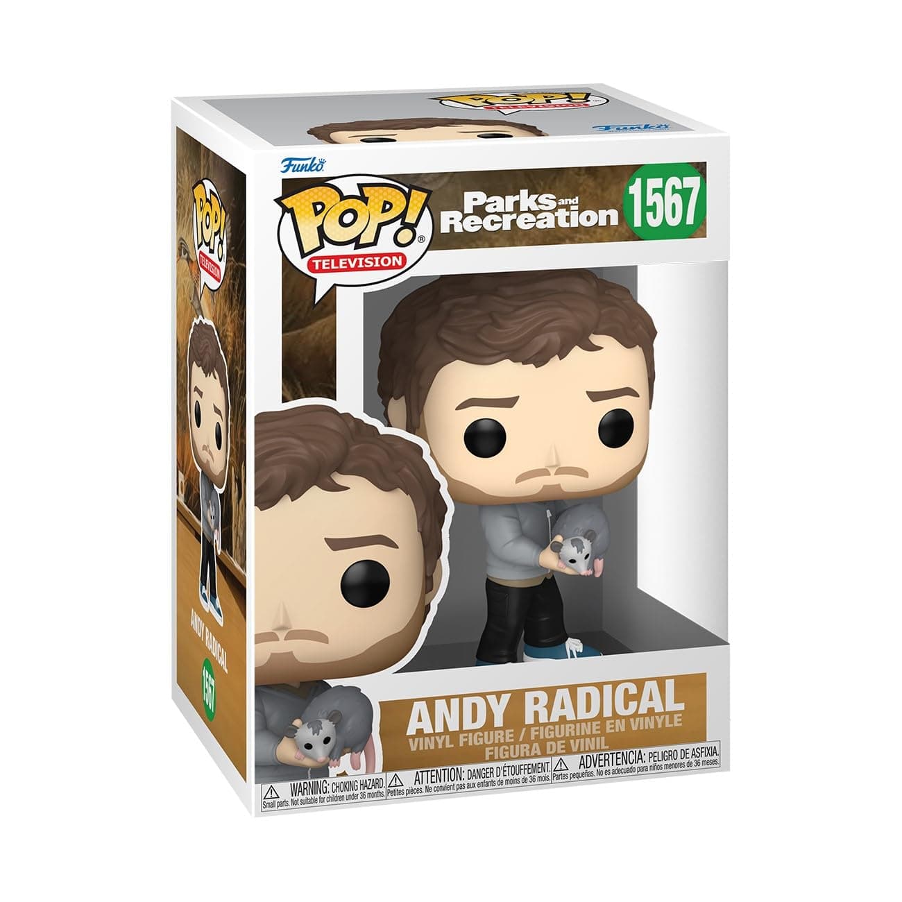 Pop! TV: P&R 15th – Andy Radical - Parks and Recreation - Collectable Vinyl Figure - Gift Idea - Official Merchandise - Toys for Kids & Adults - TV Fans - Model Figure for Collectors