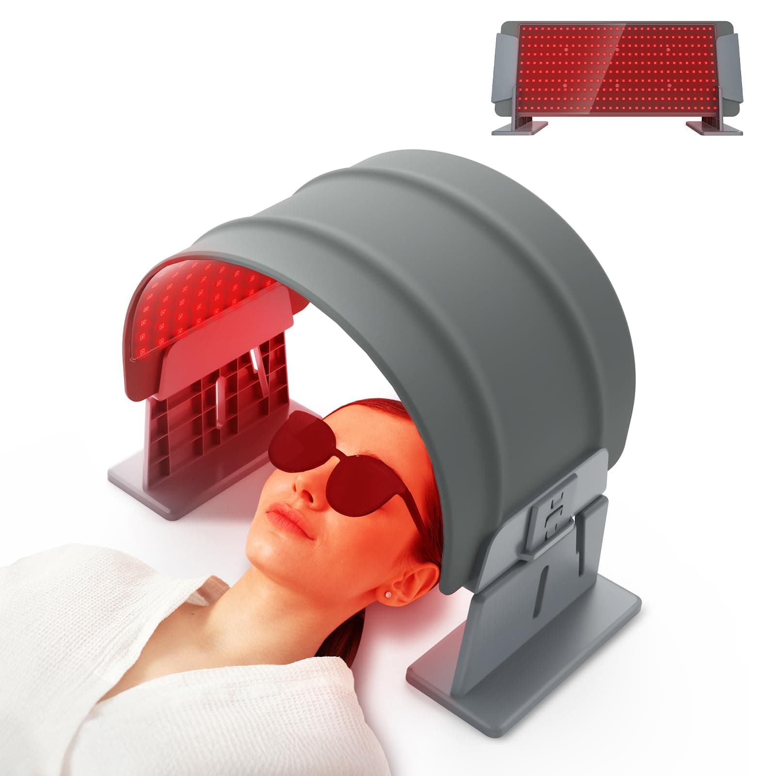Red Light Therapy Device for Face & Body, 300 LEDs Dual Chip 660nm & 850nm Red Light & NIR Therapy Panel, for Home Use, Office, Gym