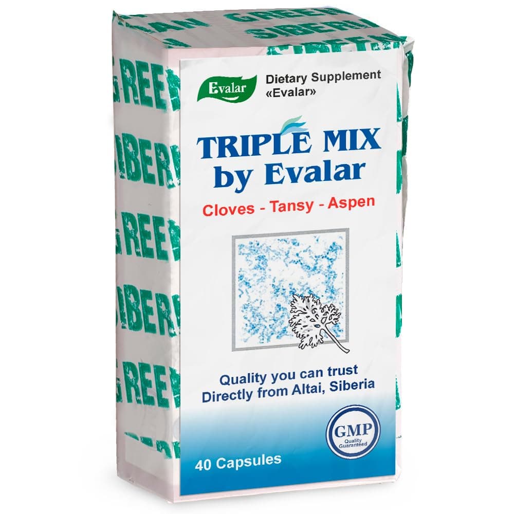 Evalar Cloves Tansy Aspen Herbal Mix Siberian Troychatka 40 Caps Altai Siberia
