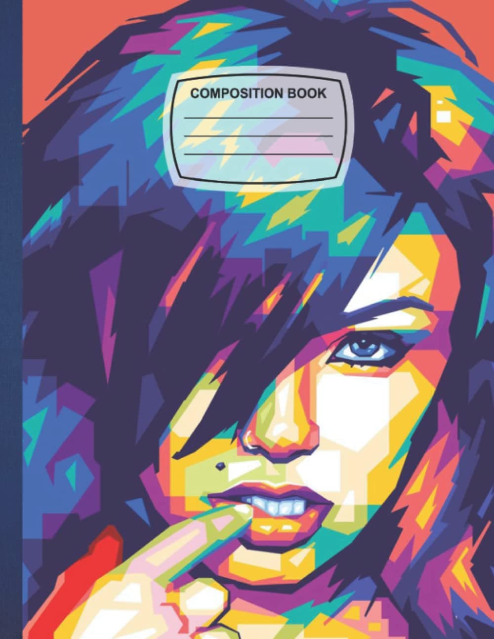 Composition Notebook: Vikki Blows WPAP PopArt Blank Wide Ruled Paper Notebook Glossy Wide Lined Workbook for Girls Boys Kids Teens Students Cute. Paperback – 5 May 2022