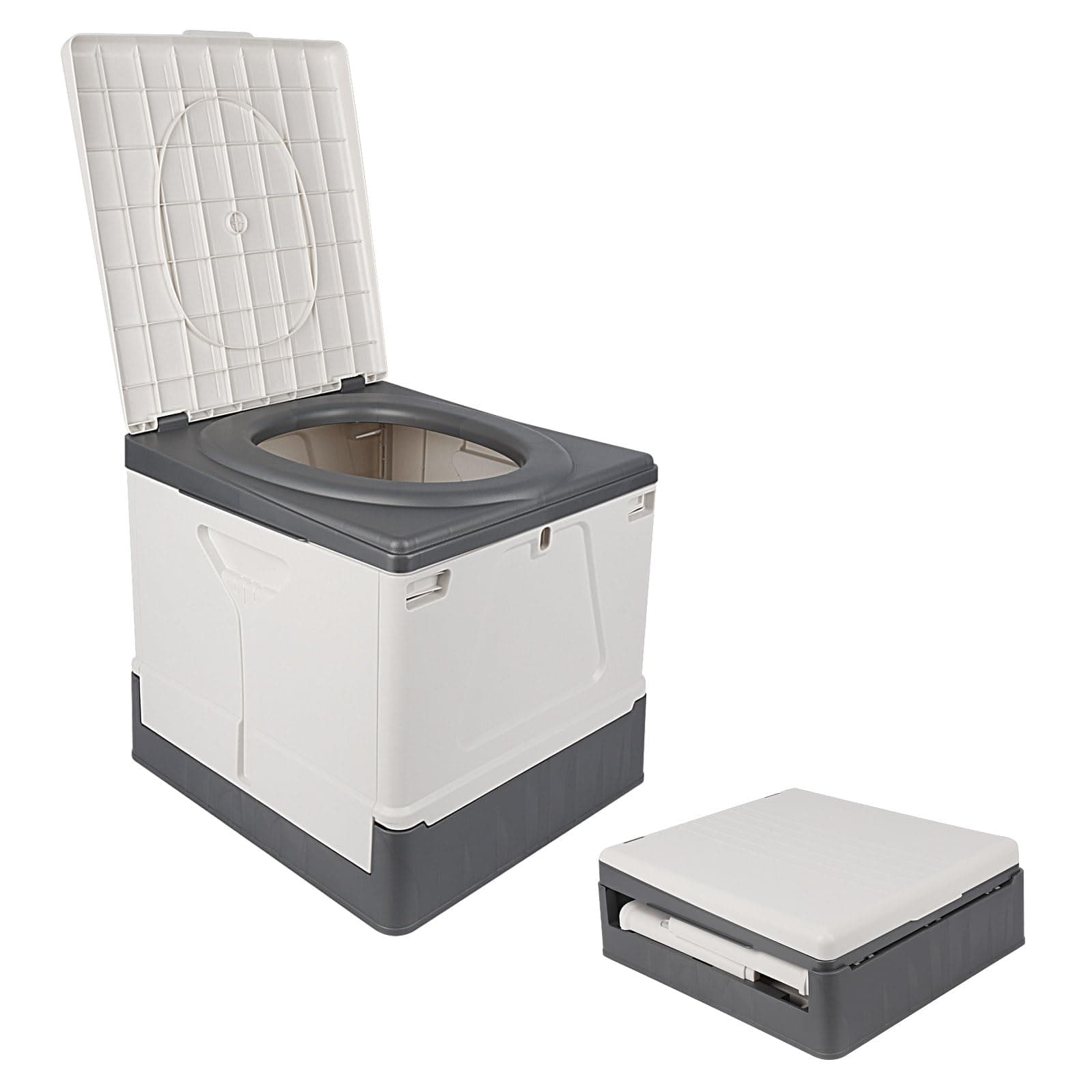 Farafox Xl Portable Toilet,Upgrade Portable Toilet for Adults Camping,Tall Camping Toilets Portable for Home/Camping/Boat/Hiking/Long Trips/Beach