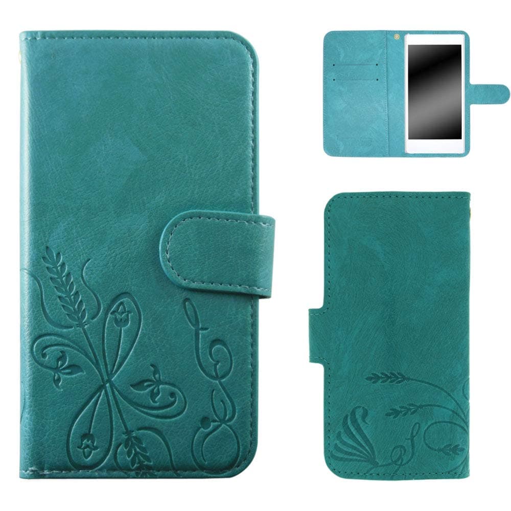 White Nuts Huawei GR5 KII-L22 Smartphone Case Notebook Embossed Design Turquoise/Wheat Case Huawei G Five Notebook Type Cover Smartphone Cover WN-OD146517_L
