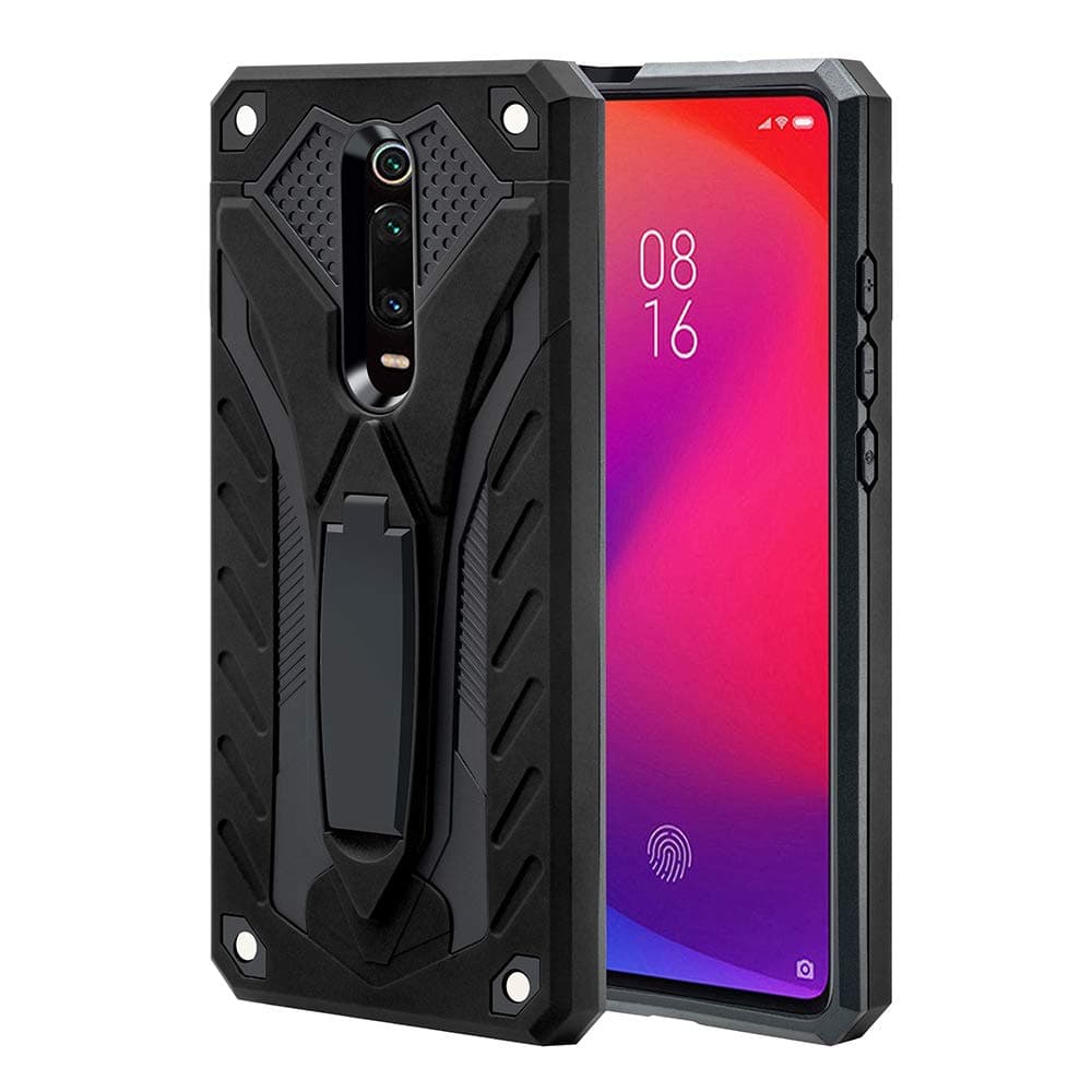 AFARER Case Compatible with Xiaomi Mi 9T/Mi 9T Pro/Redmi K20/Redmi K20 Pro Protective Case with Kickstand - Black