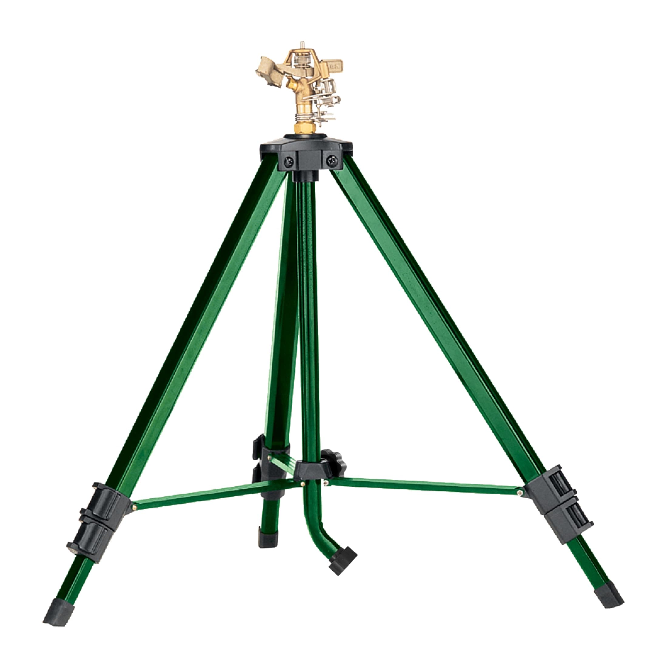 Orbit 56667Z Tripod Lawn Zinc Impact Sprinkler - 360 Degree Rotating Sprinkler