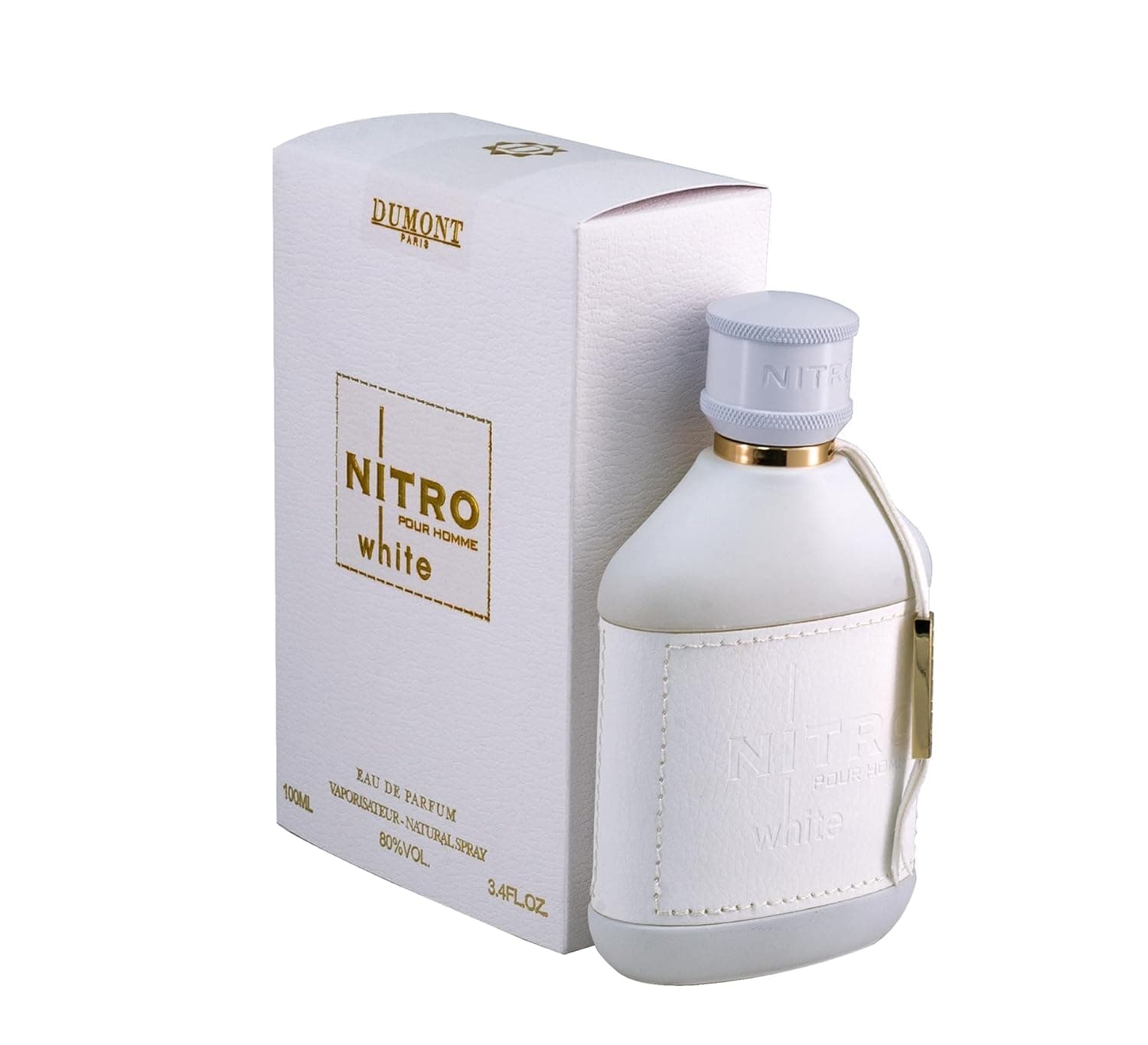 Dumont NITRO White - 100ml - Eau De Parfum - Luxury Perfume for Men - Fruit, Woody, vanilla & Masculine Fragrance - Long Lasting Cologne Mist & Body Spray - for Him