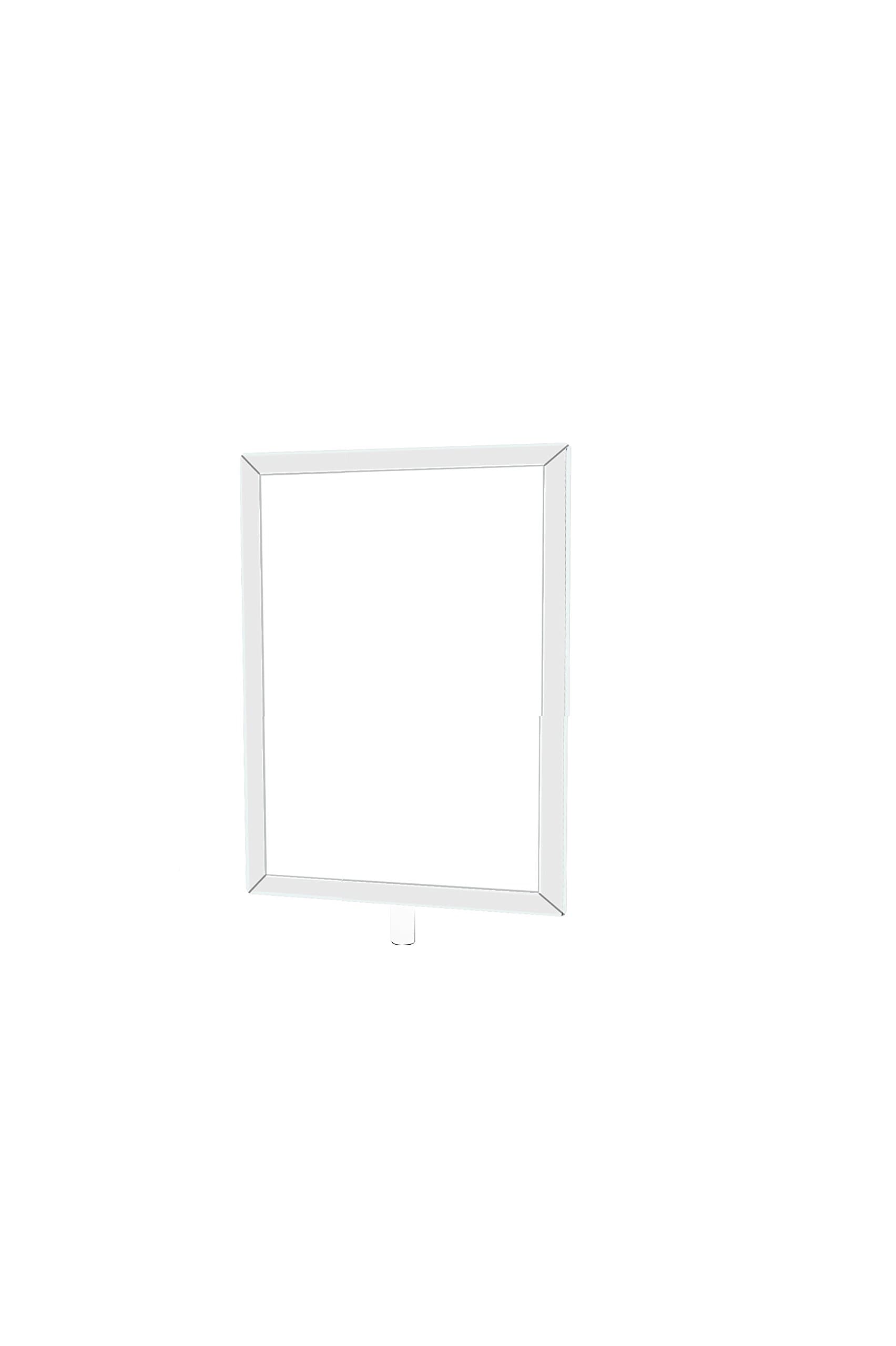 Lawrence metal FRAME-NOSC-1P-8511HD-V Heavy Duty Vertical Frame, Polished Chrome, 8.5" x 11"