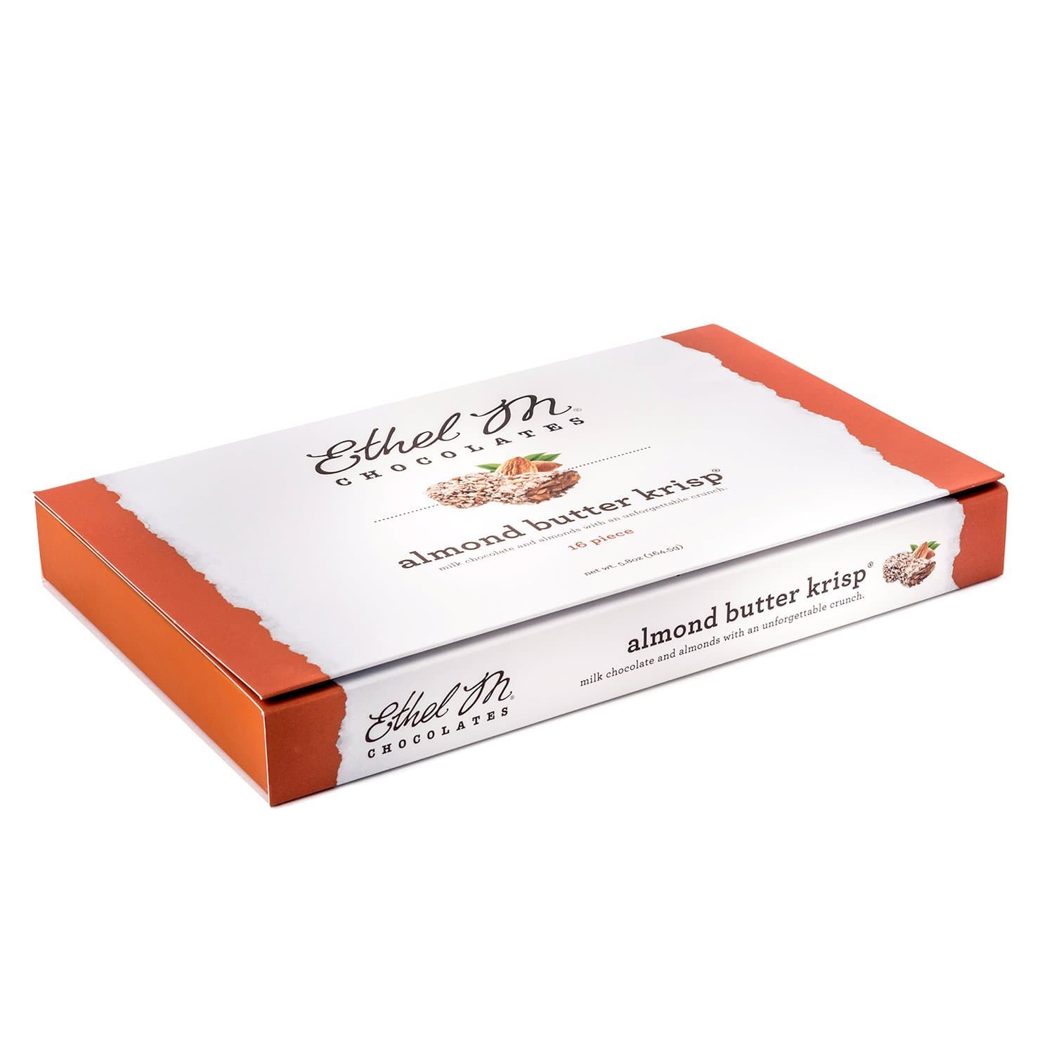 ETHEL M Chocolates Almond Butter Krisp Candy Gift Box 5.8-Ounce 16-Piece Box