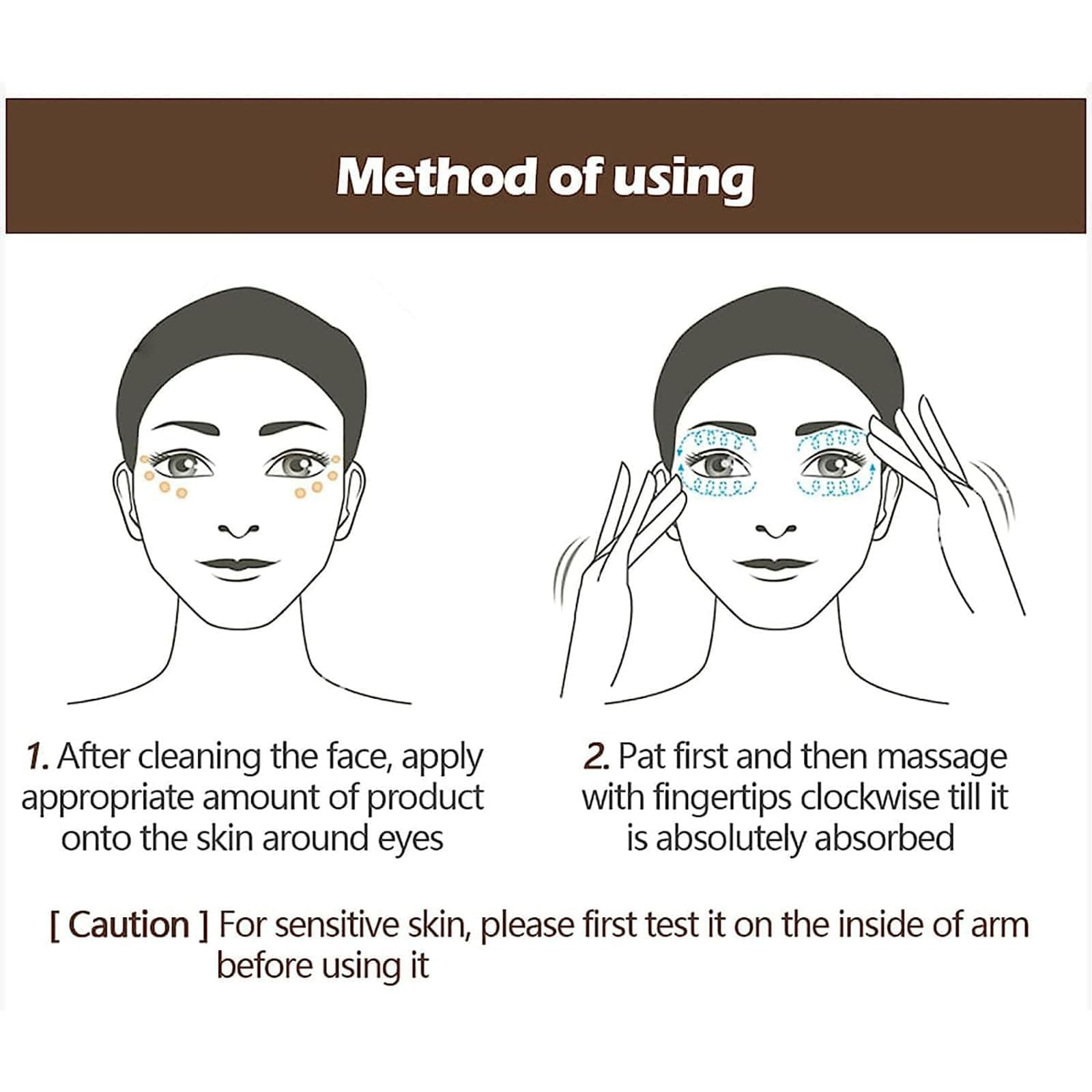 GIONAR Dsiuan Moisturizing Elastic Eye Cream, Caviar Essence Anti-Wrinkle Eye Cream, Caviar Essence Eye Cream, Caviar Eye Cream, Under Eye Cream for Dark Circles and Puffiness (3pcs)