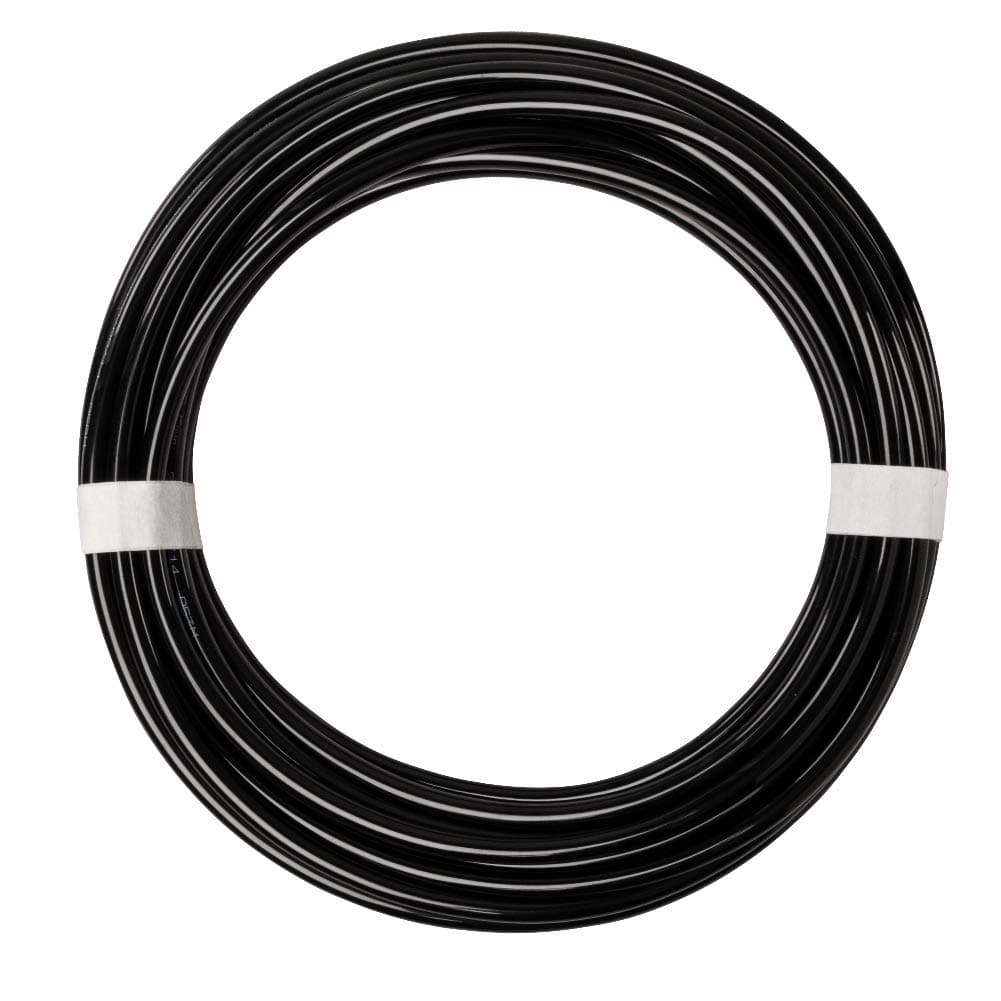 Quickun Pneumatic Tubing 1/4" Tube OD PU Polyurethane Tube Air Hose Line for Air Compressor Fitting or Fluid Transfer (Black 32.8ft)