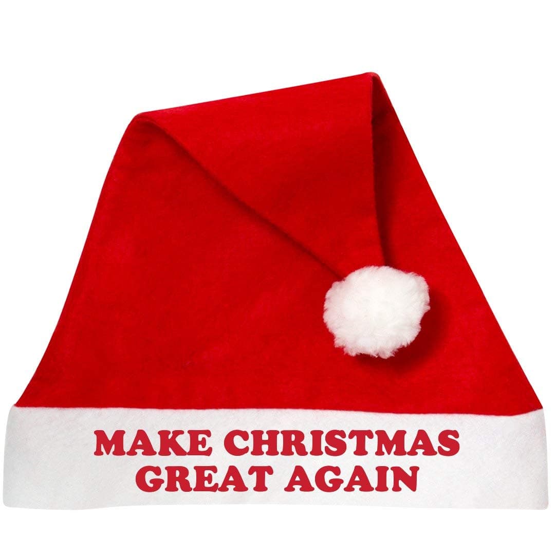 Customized Girl Make Xmas Great Again Trump Support: Personalized Santa Hat