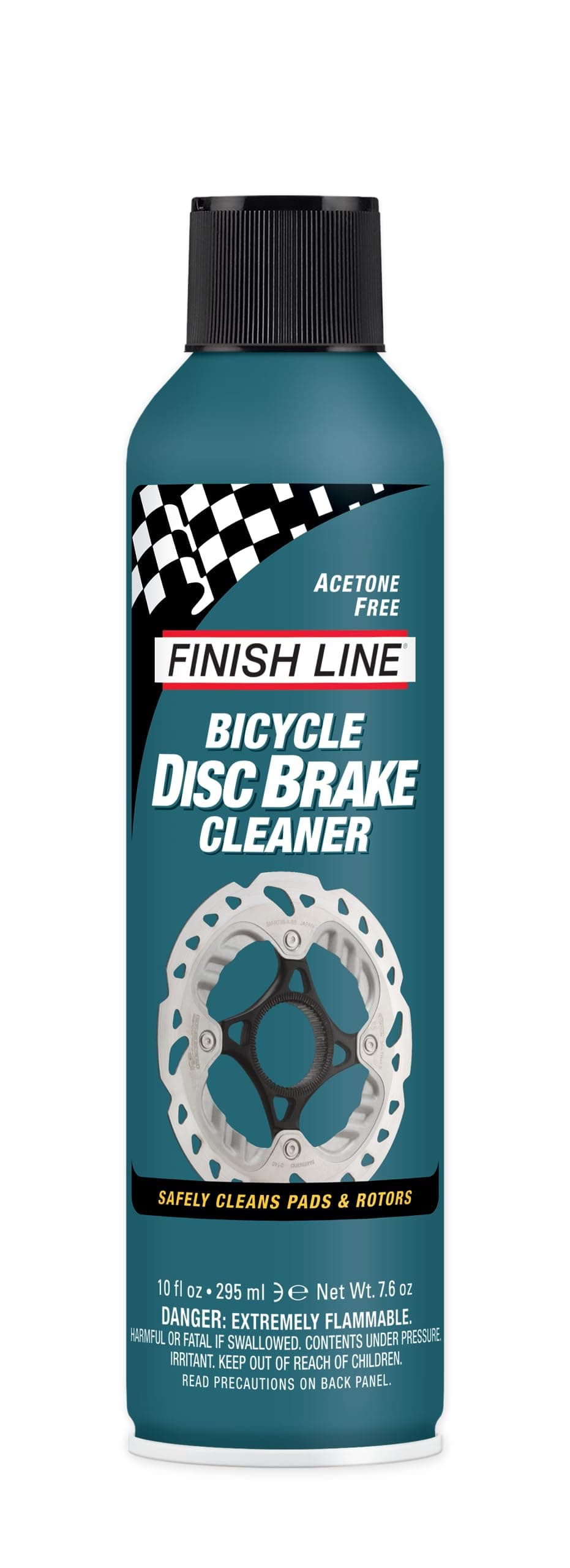 Finish Line Bicycle Disc Brake Cleaner Aerosol, 10 oz, Gray, 10 Fl Oz (Pack of 1), Blend