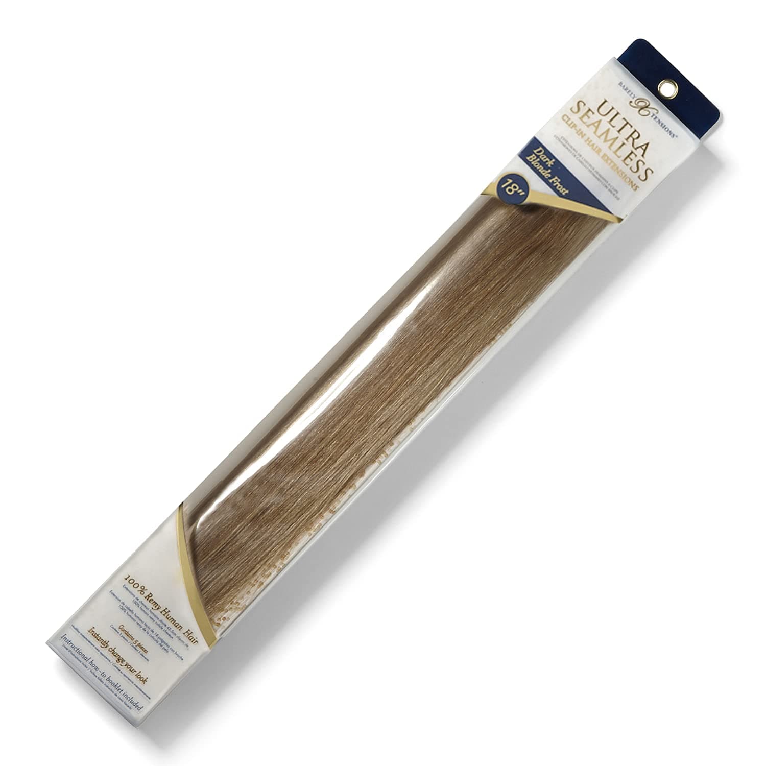 Barely Xtensions 18" Ultra-Seamless Clip-in Hair Extensions Dark Blonde Frost Dark Blonde Frost