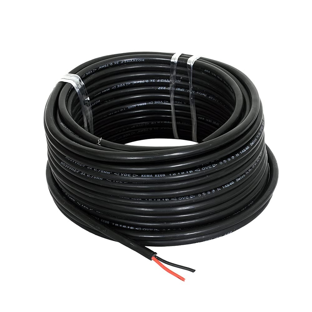 GVD PVC & FR Insulated 2 Core Flexible Copper Wires & Cables for Home & Domestic Industrial Electric Wiring, Electric Wire (Black) (20 MTR, 2.5 SQMM)