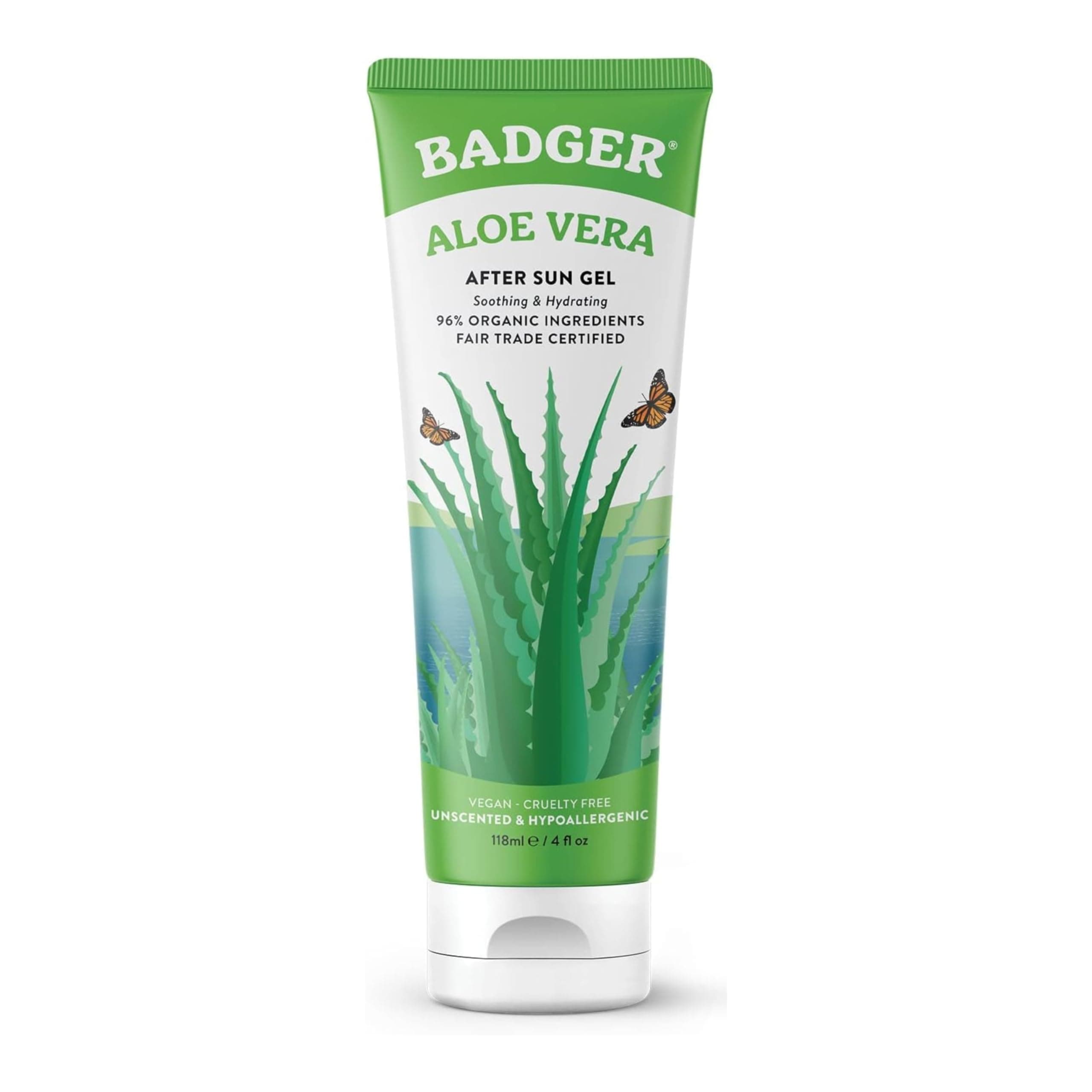 Aloe Vera Gel | Organic & Vegan | Soothes And Hydrates Skin (118 ml)