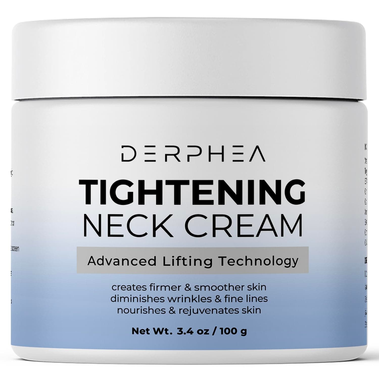 DERPHEANeck Cream, Face Firming Cream, Face & Neck Cream, Advanced Skin Tightening Cream For Tightening Skin, Fine lines, Loose & Sagging Skin On Décolleté (3.4 Oz)