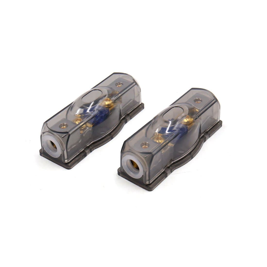 sourcing map 2Pcs 60A Auto Car Audio Amplifier ANL Fuse Holder Base Distribution Block Gray