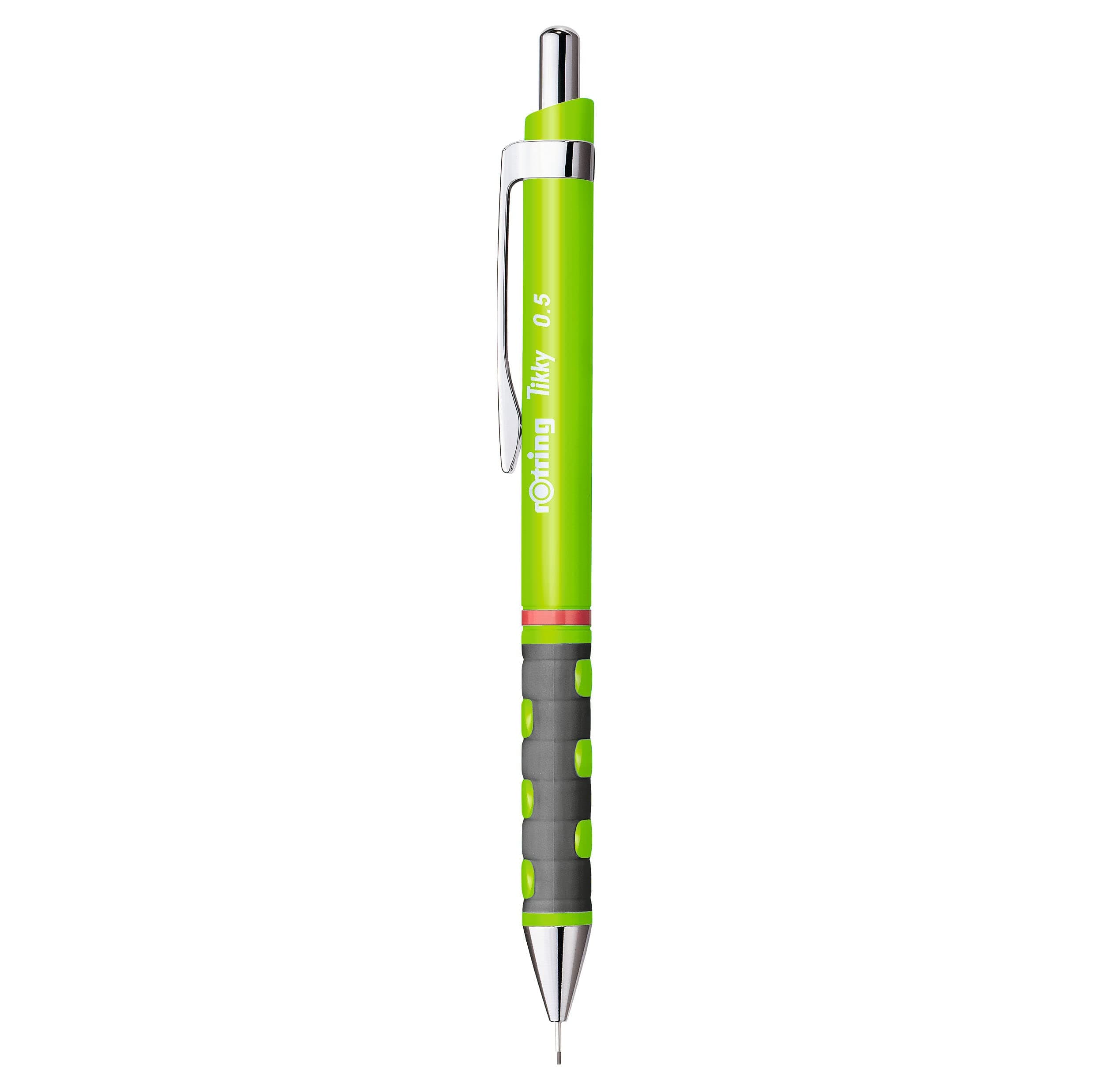 0.5mm Mechanical Clutch Lead Pencil | Tikky | for Smooth Writing Drafting Drawing | Neon Green Barrel | Stationery