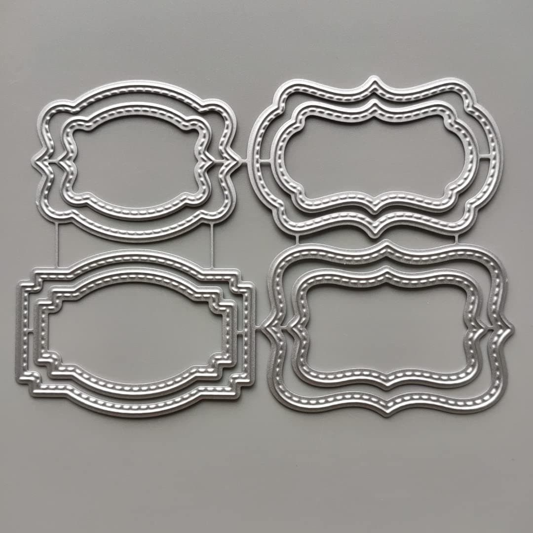 FreeShipping Over 15 USD 2022 New Flower Border Metal Cutting Dies for Card Making Embossing Paper Photo Frame Stamps Crafts Template Mould Stencils