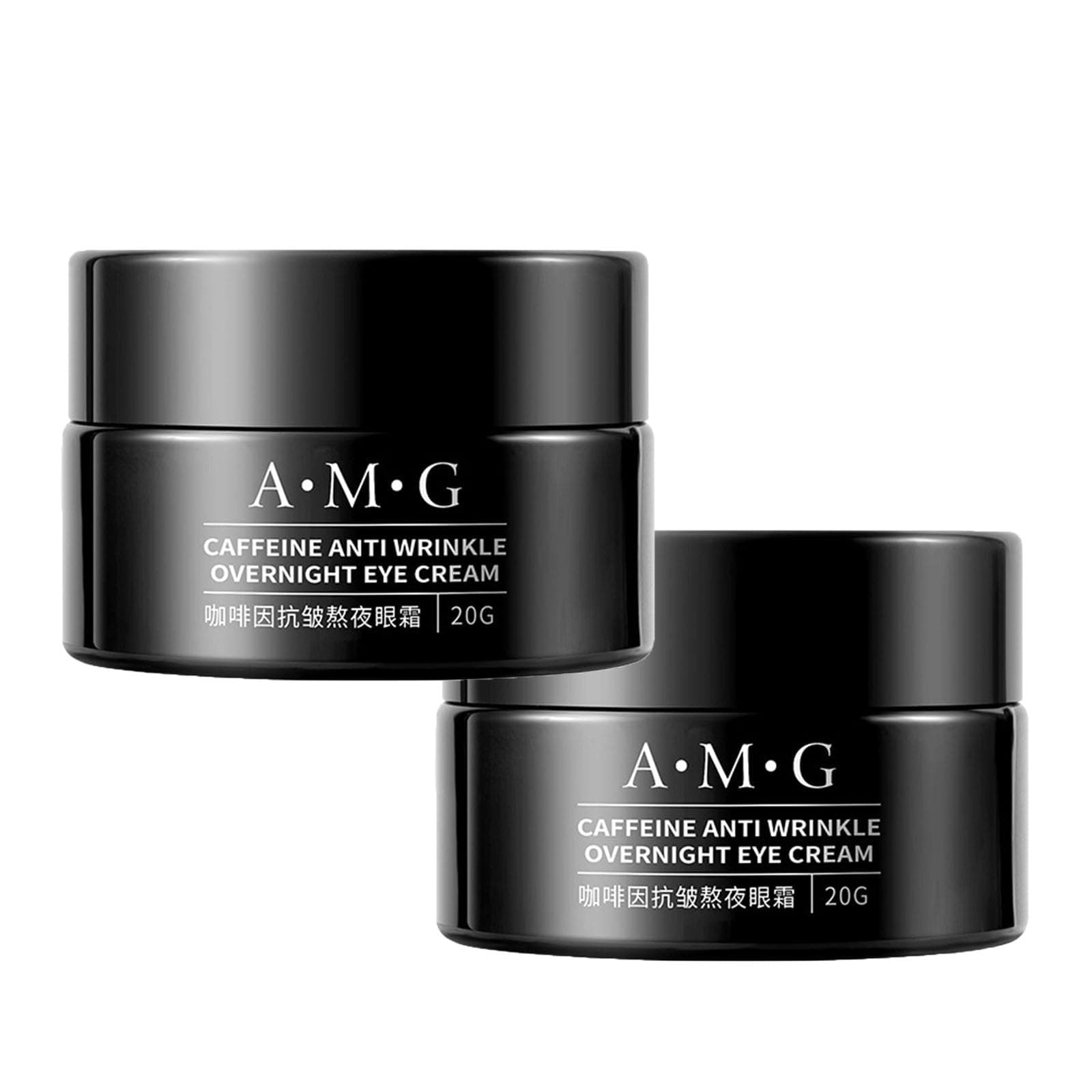 A. M. G Caffeine Eye Cream, A. M. G Caffeine Anti-Wrinkle Stay-Up Late Eye Cream,Small Brown Bottle Eye Cream, Caffeine Anti Wrinkle Overnight Eye Cream, Firming Anti Wrinkle Eye Cream (2PCS)
