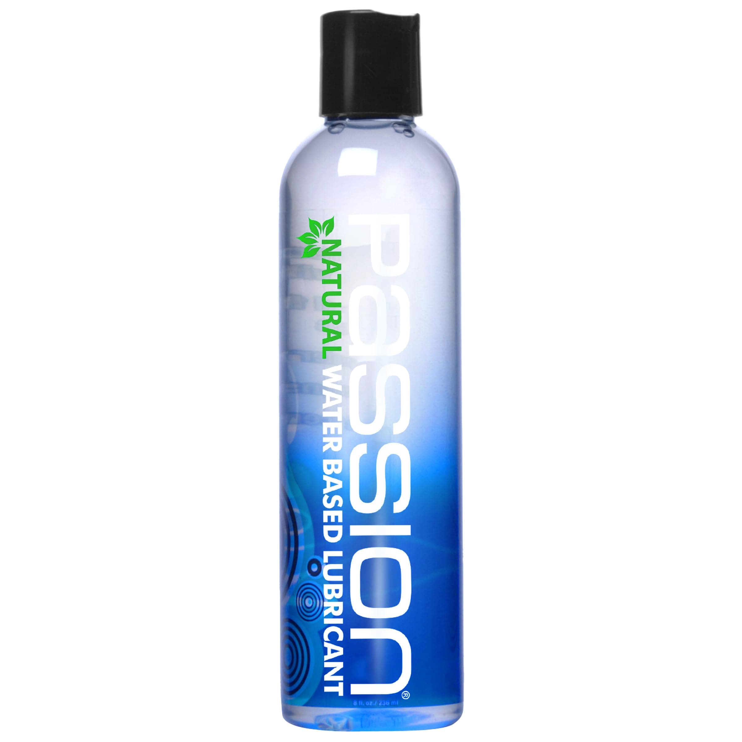 Passion Lubes Natural Water Based Lube, Couples or Personal Lubricant for Women and Men, Safe to Use with Toys, Long Lasting, Slippery, Non Sticky, and Non Staining, Unscented, 8 oz