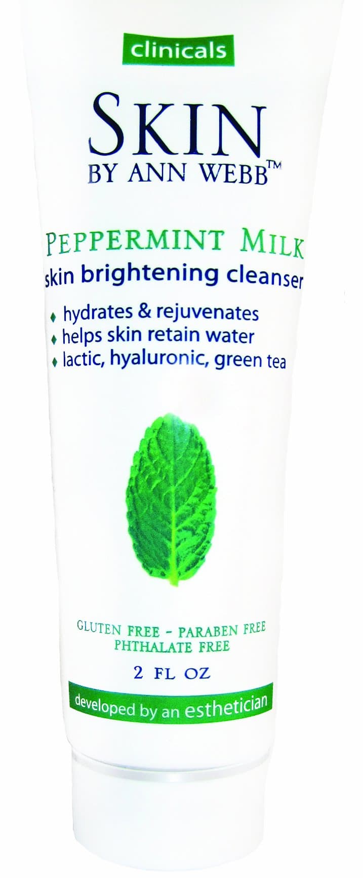 Skin By Ann Webb Cleanser, Peppermint Milk, 2 Fluid Ounce