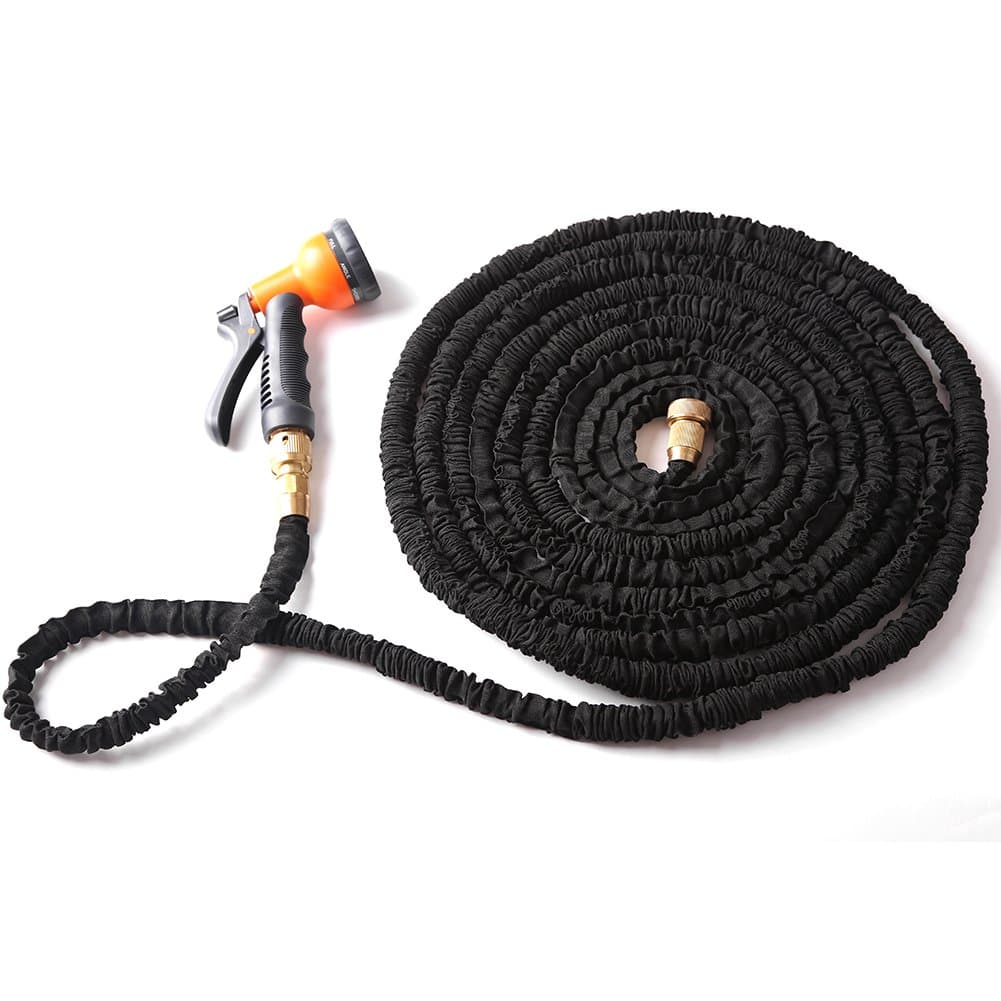 Otps, Kink Free 75FT Garden Hose,Lightweight Expandable Hose, 8 Pattern Garden Hose Nozzle ,Yard Hose Connector,Industrial Garden Hose for Durable and Lasting Watering