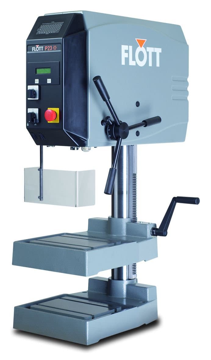 Flott TB P23 ST Tabletop Model Drill Press 0.6 Horsepower, 460V 3-Phase, Heavy Duty Steel with cast-Iron Base, 18"