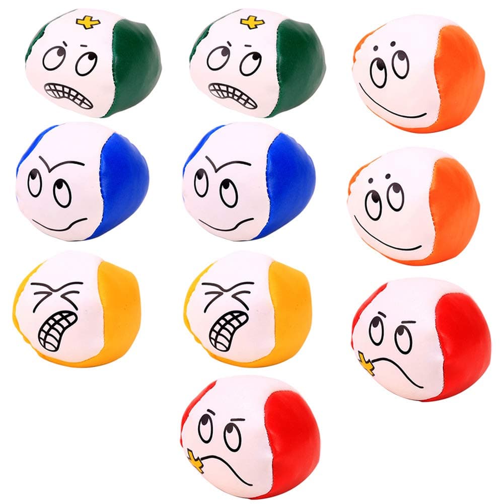 CDJX Juggling Balls,10 Pack Professional Juggling Balls Set for Beginners Kids,Durable Juggle Ball Kit Learn to Juggle Toy Game Ideal Fun,Soft Classic Juggle Balls Beanbags for Kids and Adults