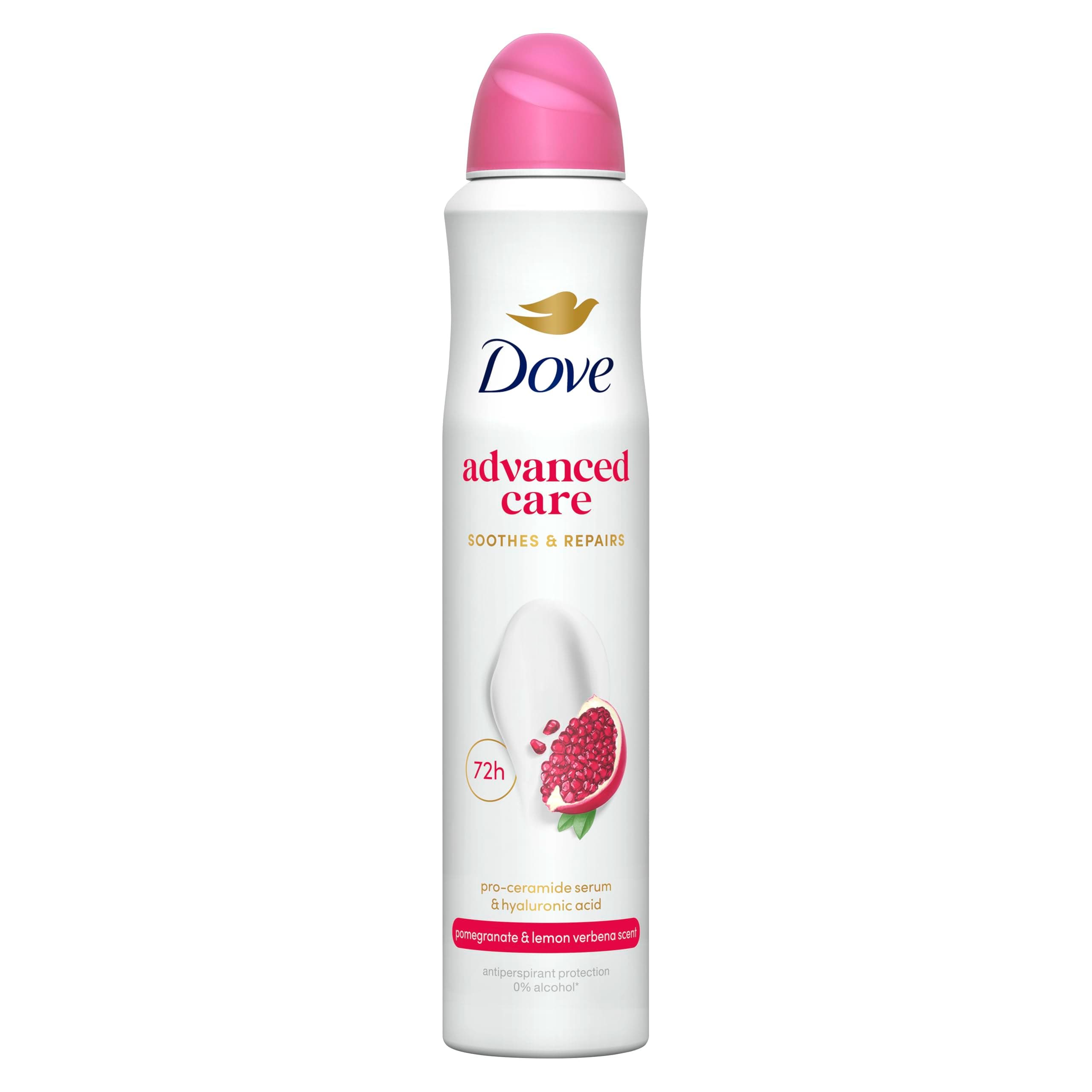 Advanced Care Go Fresh Pomegranate & Lemon Verbena Scent Anti-Perspirant Aerosol Women's Deodorant Spray with Pro-Ceramide technology for 72 hour protection against sweat and odour 200 ml