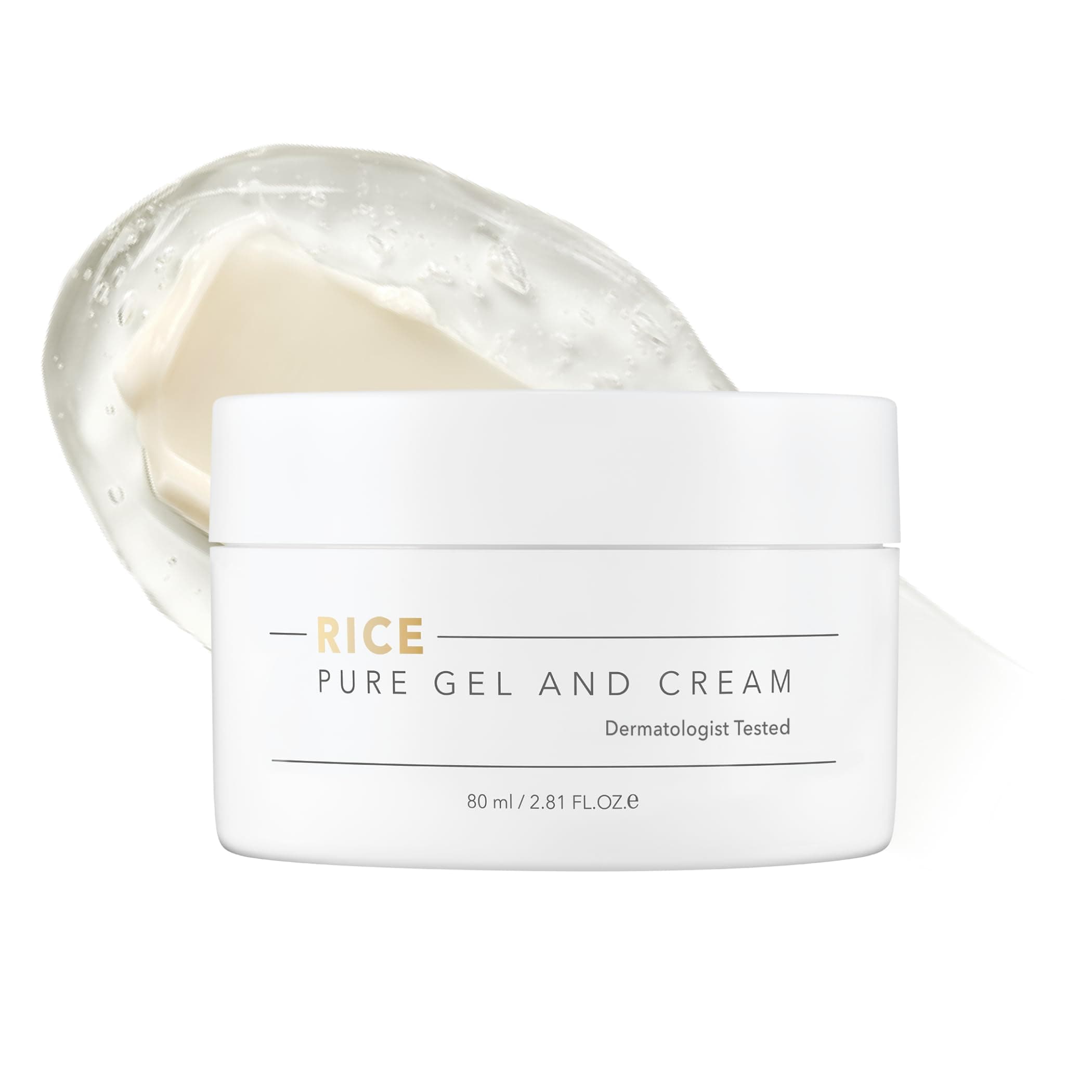 THANKYOU FARMER Rice Pure Gel and Cream | Korean Rice Extracts 100,000ppm | 2.81 Fl Oz (80ml)