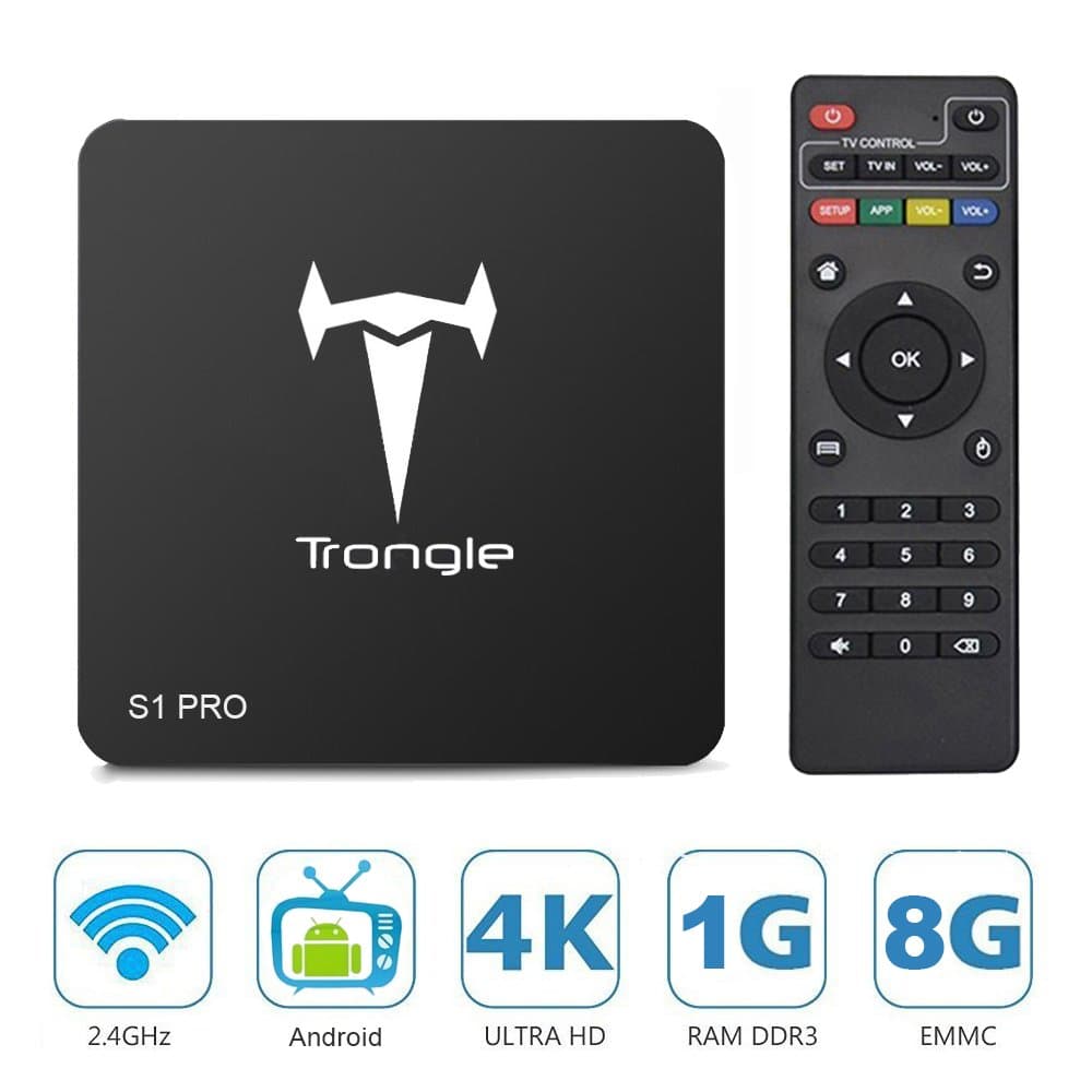 Android TV BOX - FAGORY Internet TV Box With S905X Quad Core 64Bit 1GB 8GB 2.4GHz WiFi Support 4K HD, With IR Remote Controller
