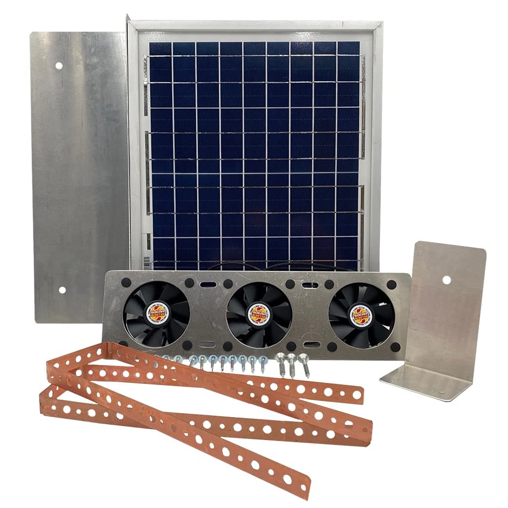 Solar Attic Fan for Ridge Vents - Solar Roof Vent Solution - Solar RidgeBlaster