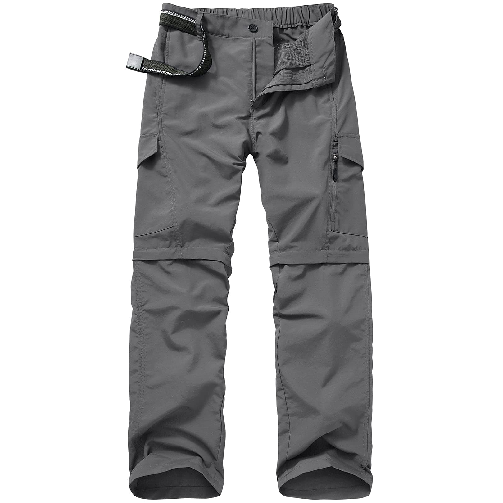 Mens Hiking Pants Quick Dry Lightweight Fishing Convertible Zip Off Safari Trousers