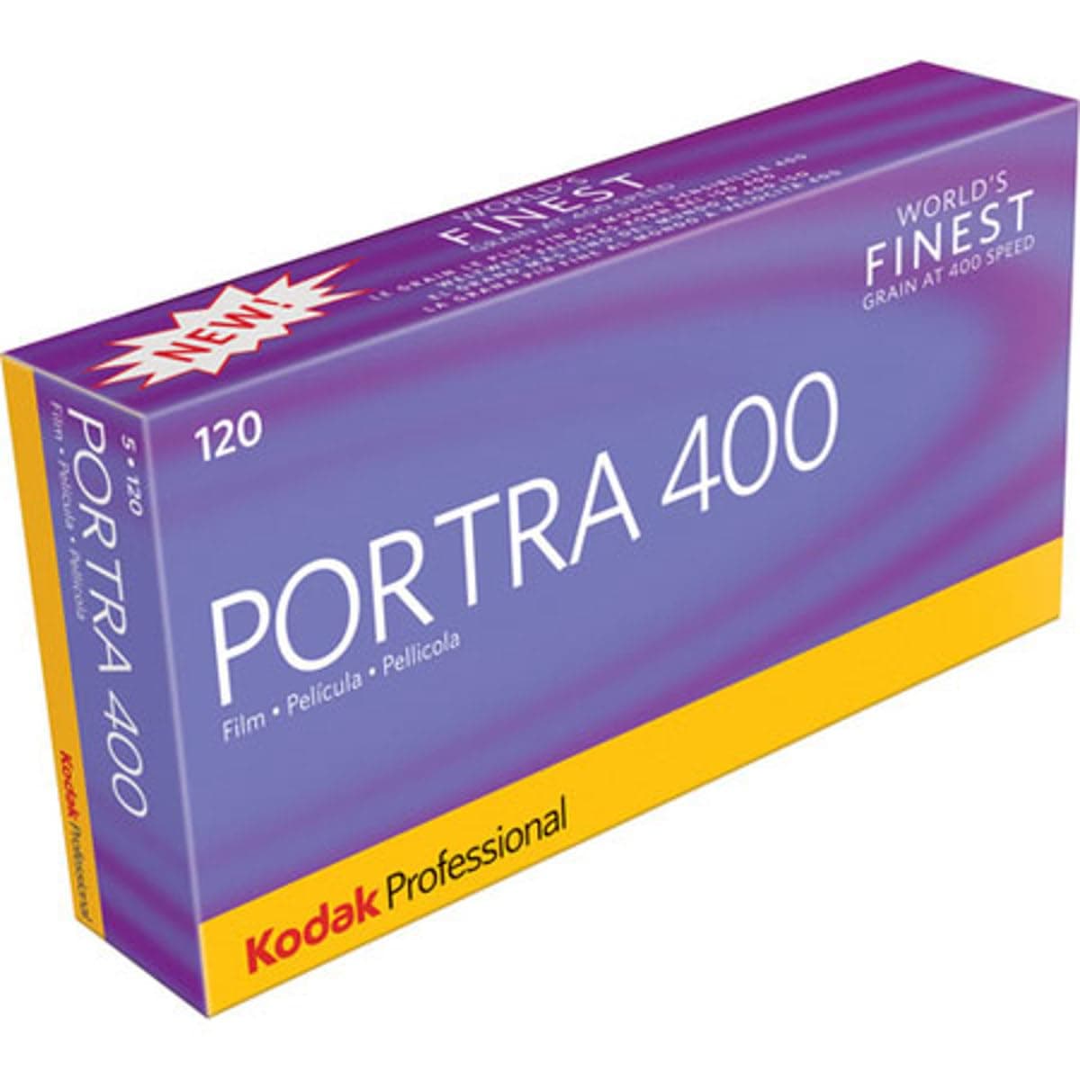Portra 400 Professional ISO 400, 120mm, Color Negative Film (5 Roll per Pack)