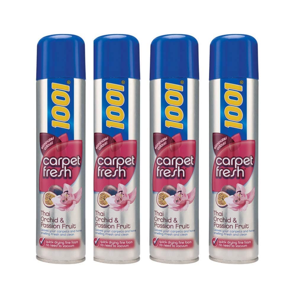 4X 1001 Carpet Fresh Bundle Fresh Thai Orchid & Passion Fruit 300ml