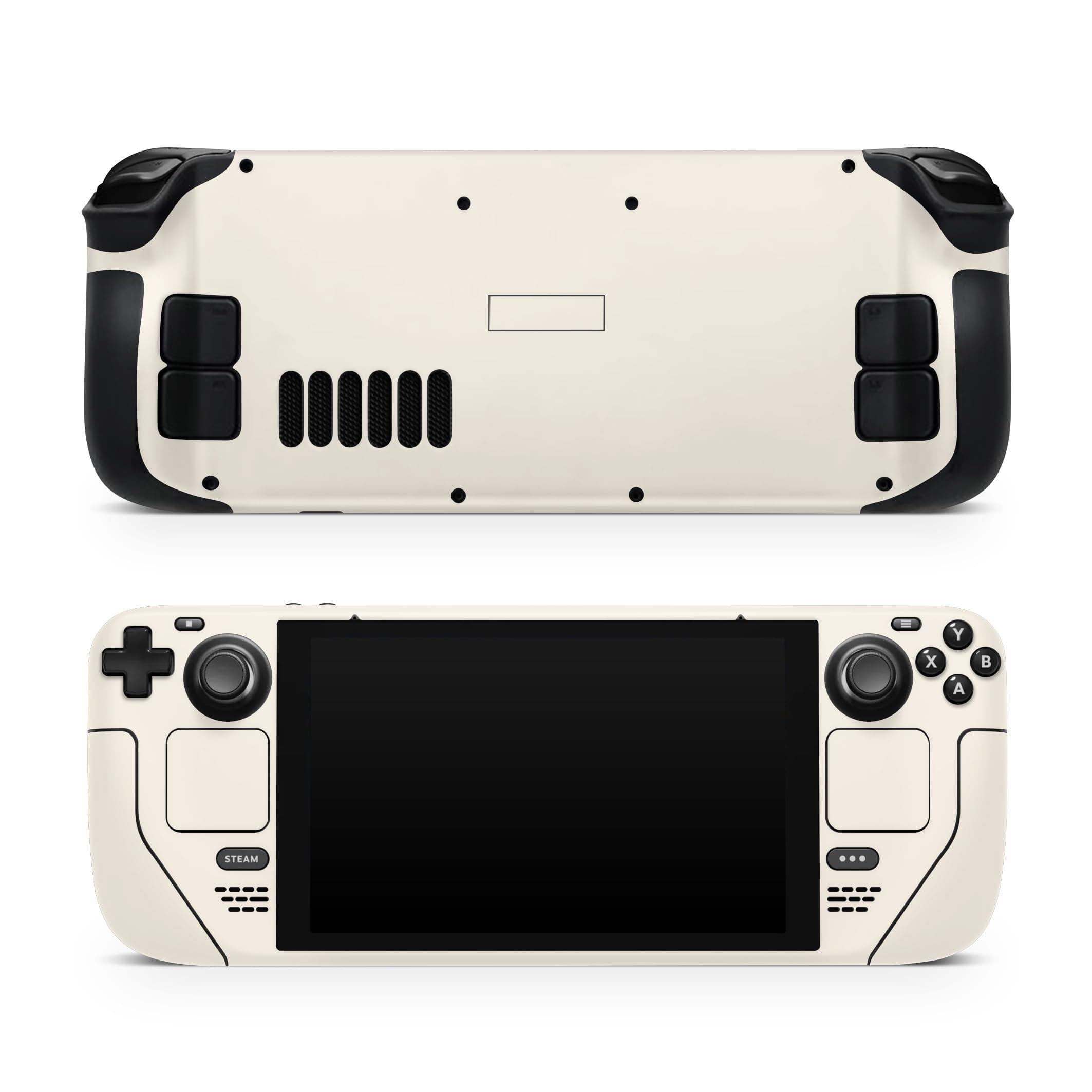 TACKY DESIGN Solid Color Skin Compatible with Steam Deck Skin, Premium 3M Vinyl Decal, Full Wrap Cover, Cream