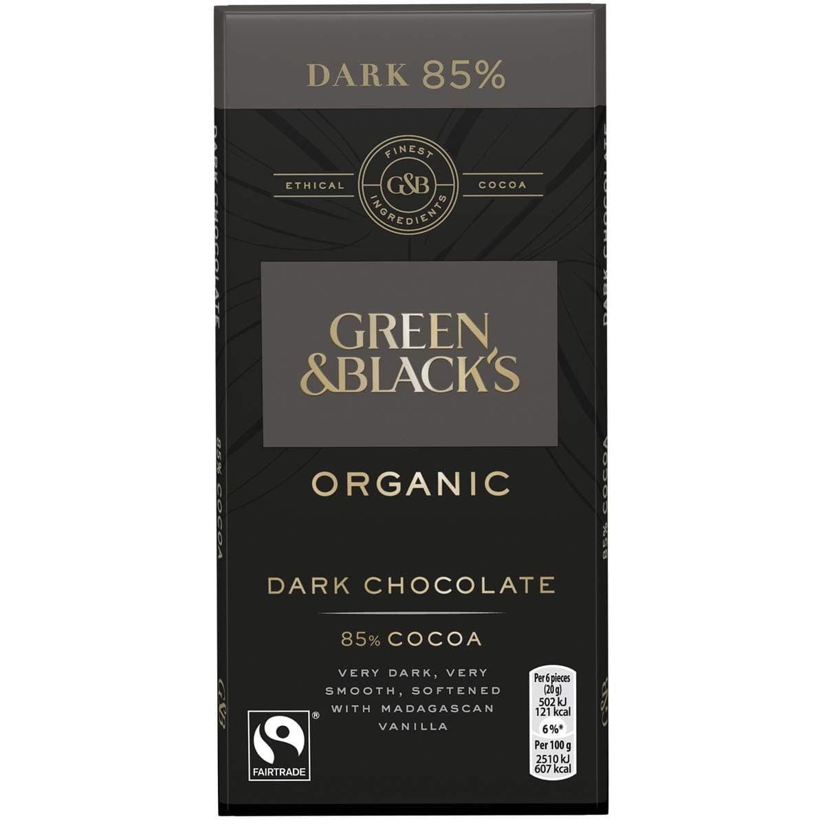 Green & Blacks | 85% Dark Chocolate | 6 X 90G
