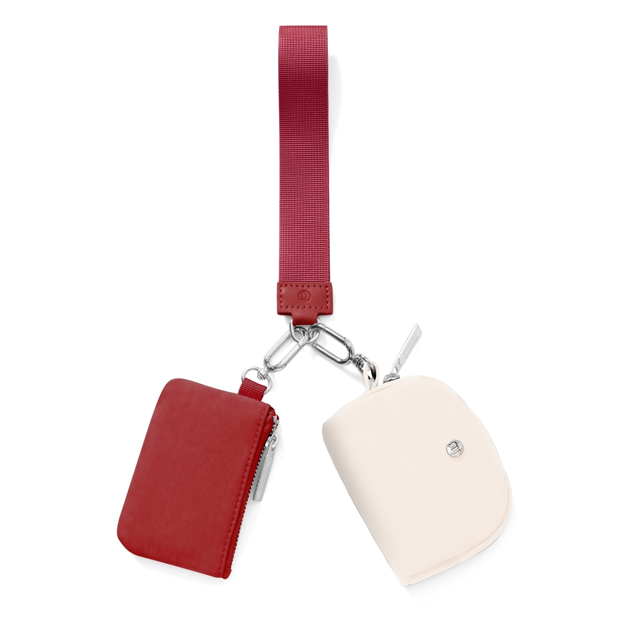 Mini Zip Around Wristlet Wallets for Women -KeyChain Wallet with Detachable Dual Pouch Wristlet -Key Chain Coin Purse Small Wallets