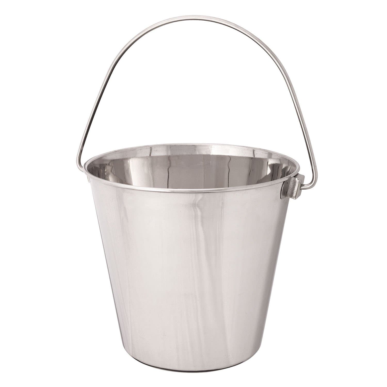 Pro Select Heavy Duty Stainless Steel Pails — Durable Pails for Kennels and Farms - 6", 2-Quart