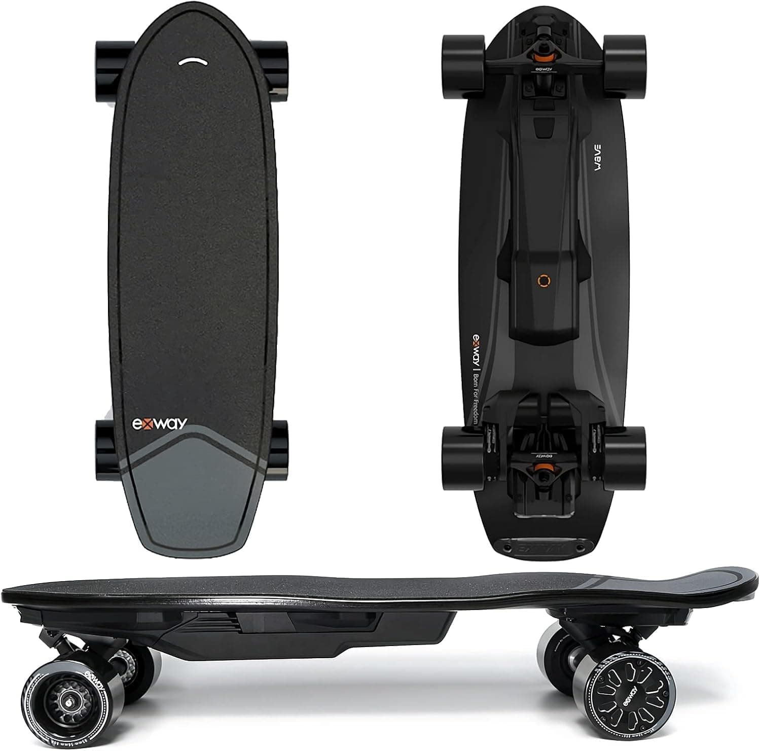 Wave Belt 99Wh Electric Skateboards with Remote, Top Speed of 23 Mph, Quick-Swap Battery, 440 LBS Max Load, IP55 Waterproof, Mini Cruiser for Adults & Teens (W1R)