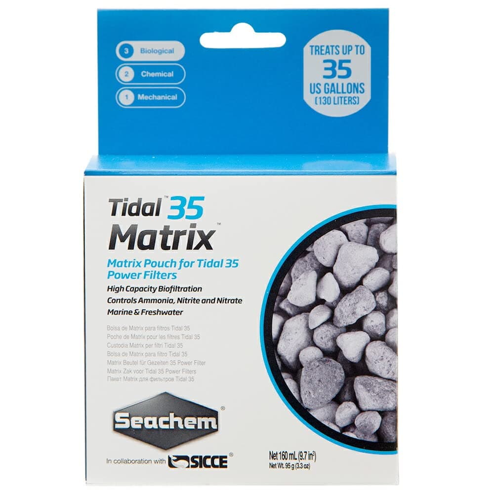 Tidal 35 Filter Replacement Matrix High Porosity Biomedia, 160 ml, Aquarium Filtration, Maintaining Healthy Aquarium Environment, 4.16 ounces