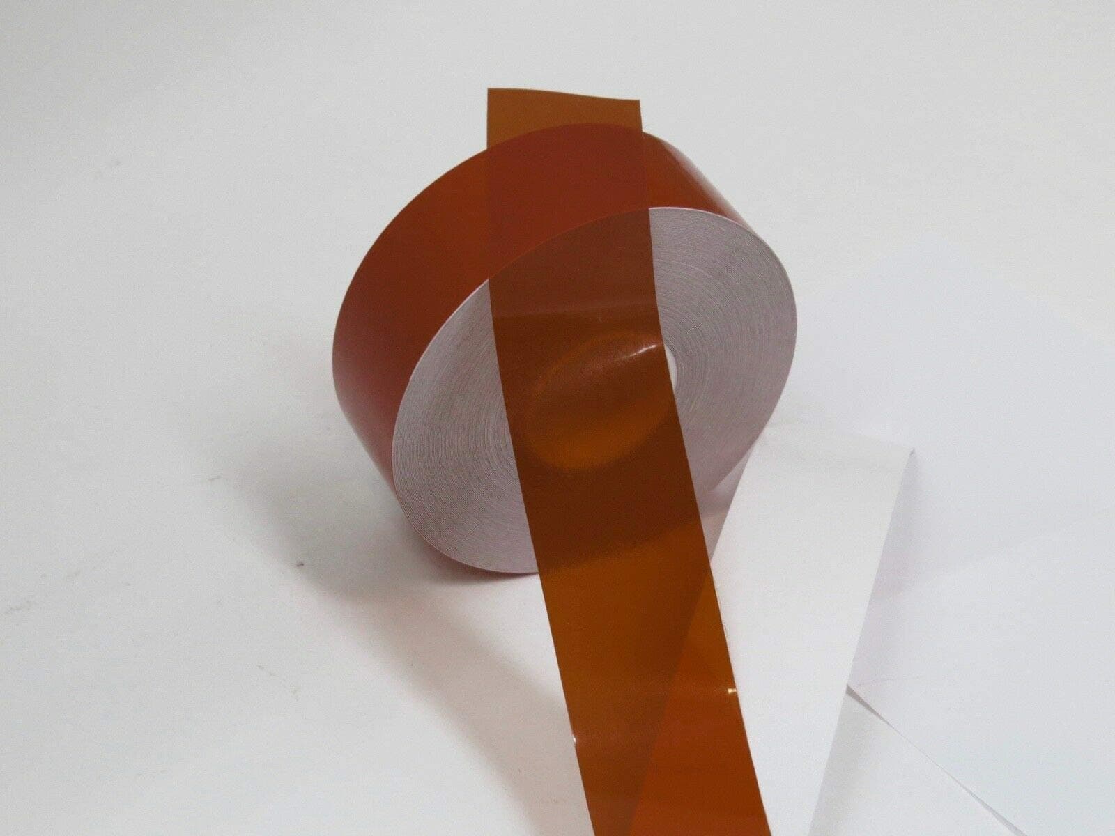 Transparent Vinyl Tape with Self-Adhesive. (1 inch x 50 ft, Brown)