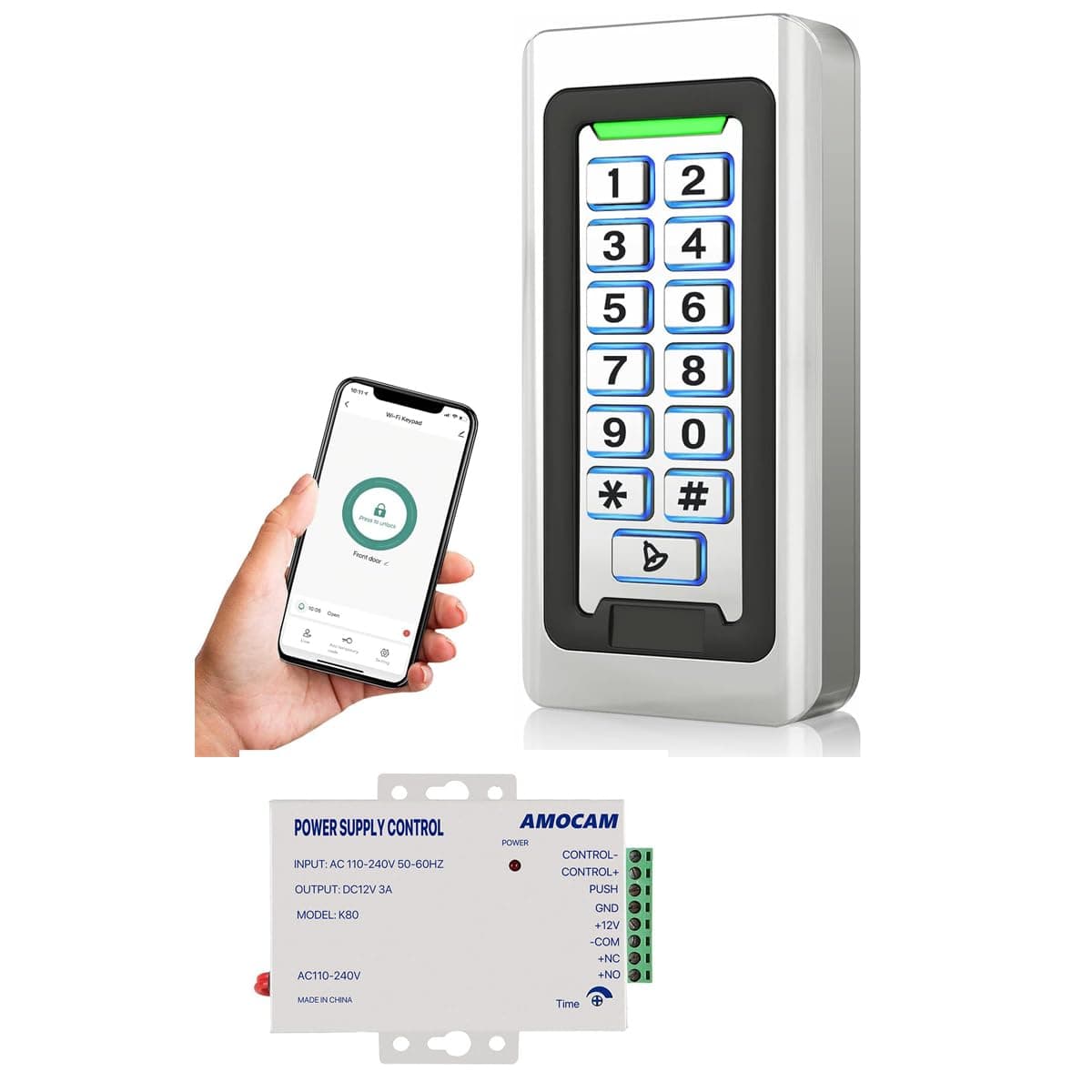 WiFi Access Control Keypad + K80 Power Supply Control Bundles