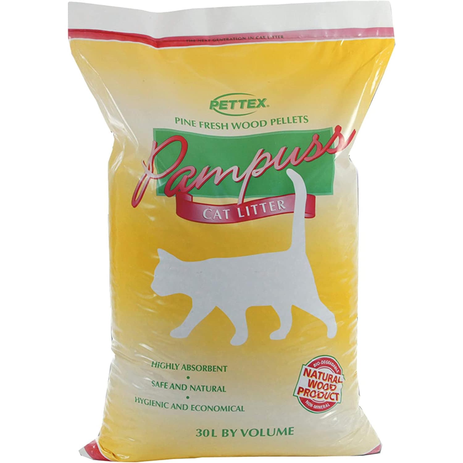 Pampuss Woodbase Cat Litter 30 Litre